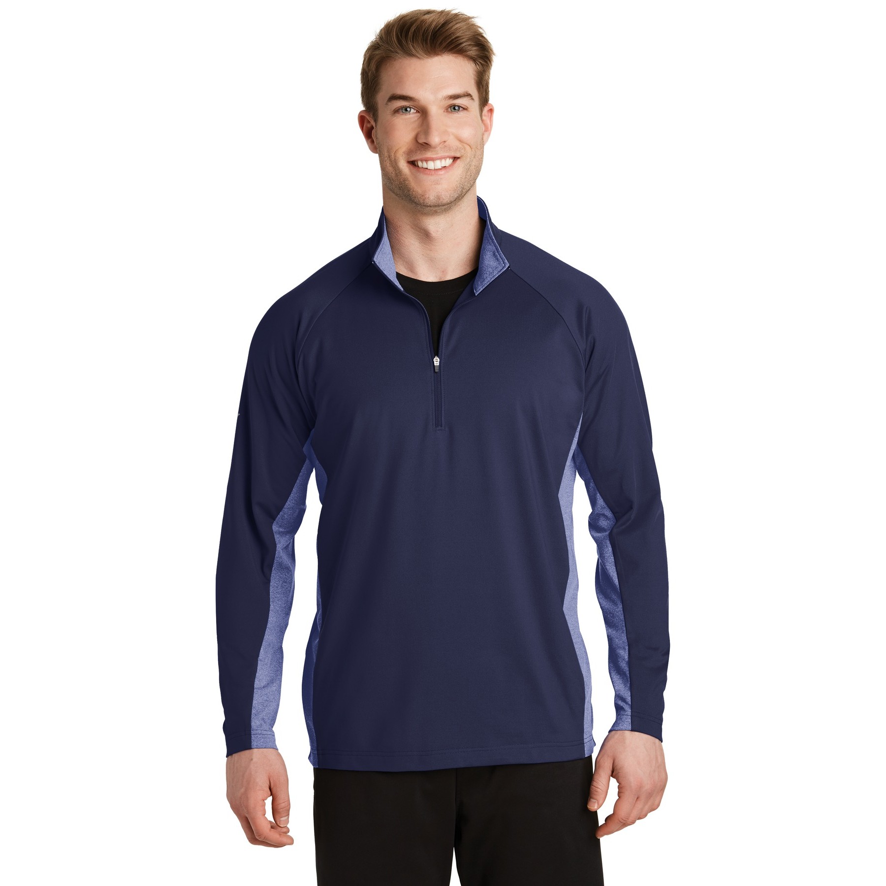 Sport-Wick Stretch Contrast 1/4-Zip Pullover - Thumbnail Image
