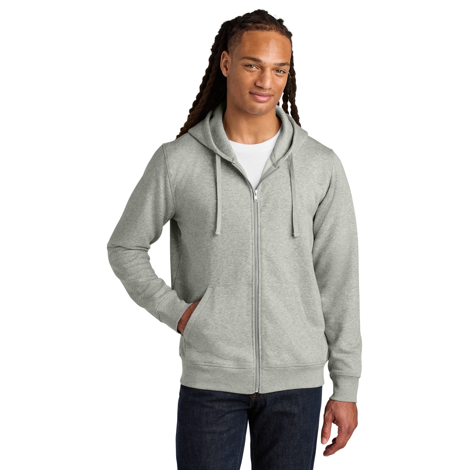 Unisex Mixer Full-Zip Hooded Sweatshirt - Thumbnail Image