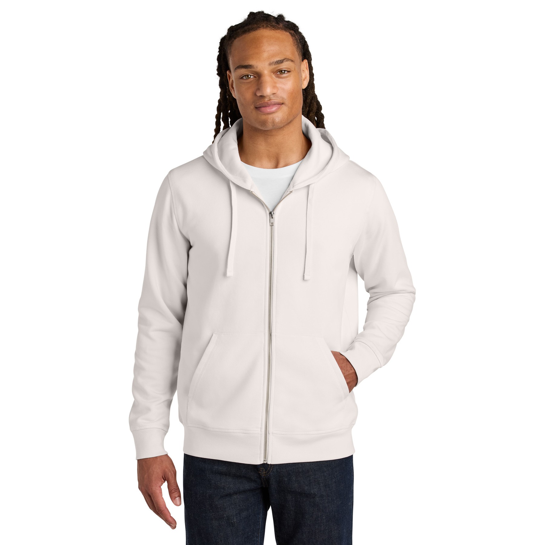 Unisex Mixer Full-Zip Hooded Sweatshirt - Thumbnail Image