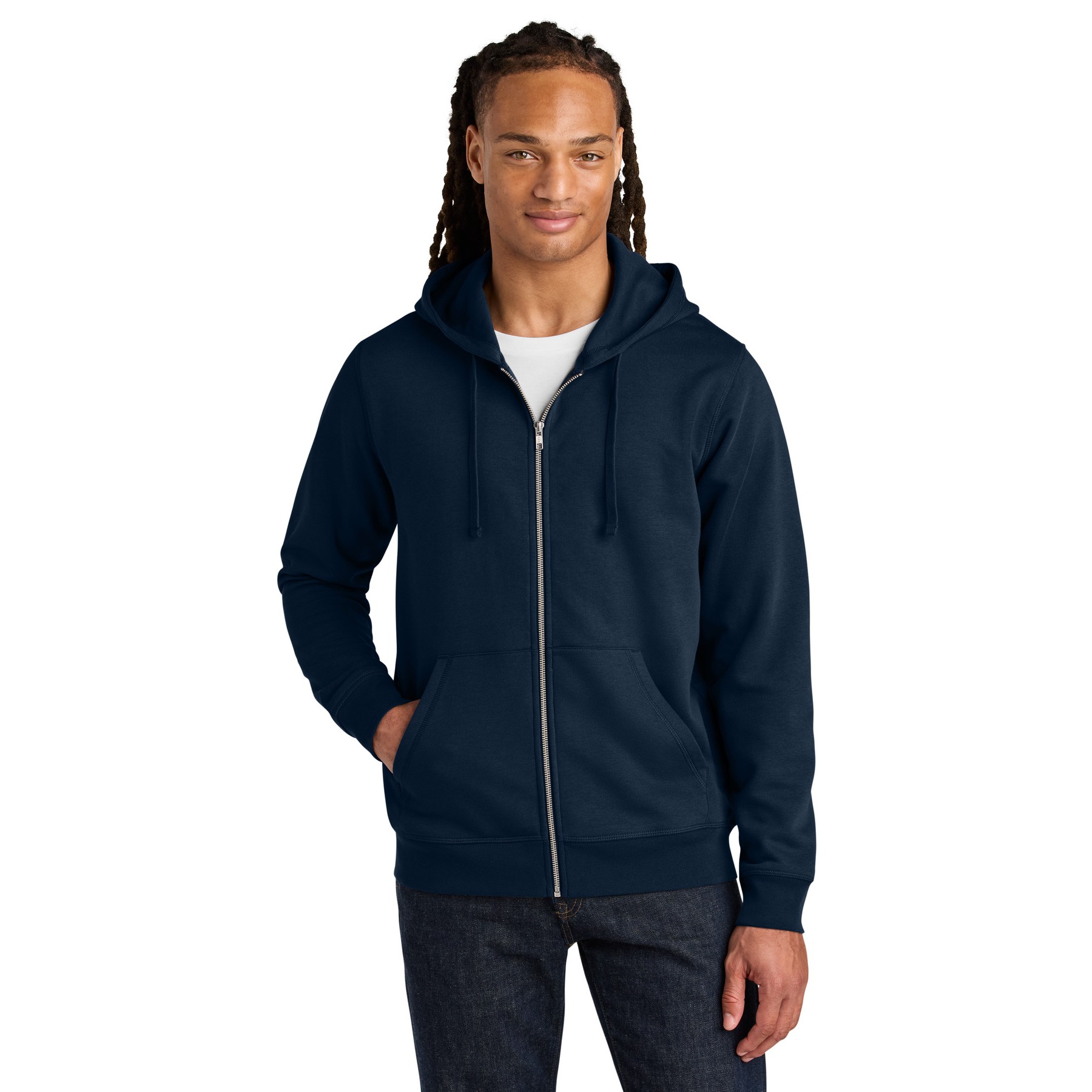 Unisex Mixer Full-Zip Hooded Sweatshirt - Thumbnail Image