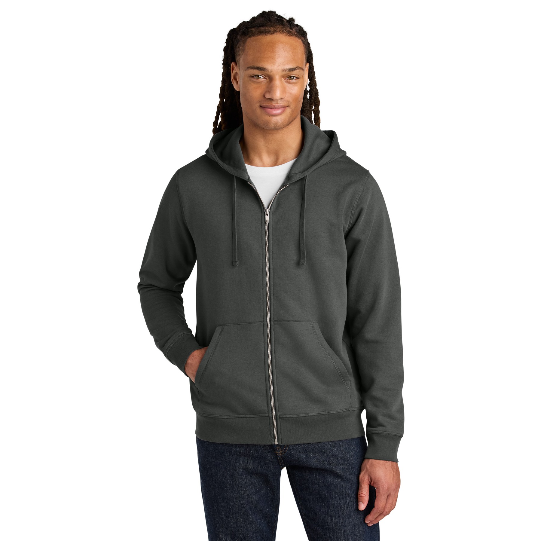 Unisex Mixer Full-Zip Hooded Sweatshirt - Thumbnail Image