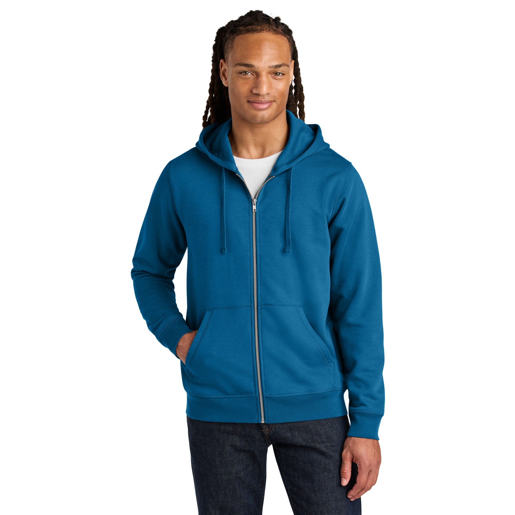 Unisex Mixer Full-Zip Hooded Sweatshirt - Thumbnail Image
