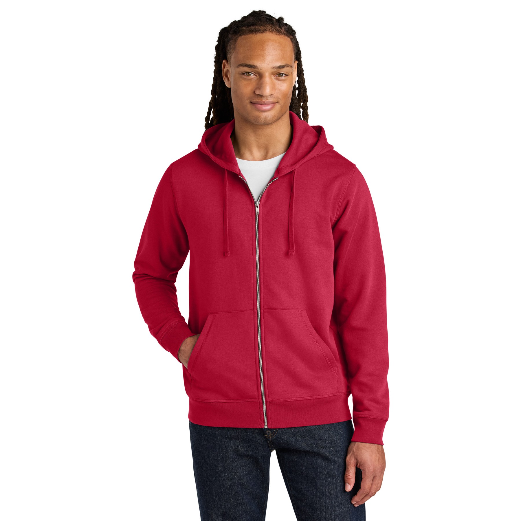 Unisex Mixer Full-Zip Hooded Sweatshirt - Thumbnail Image