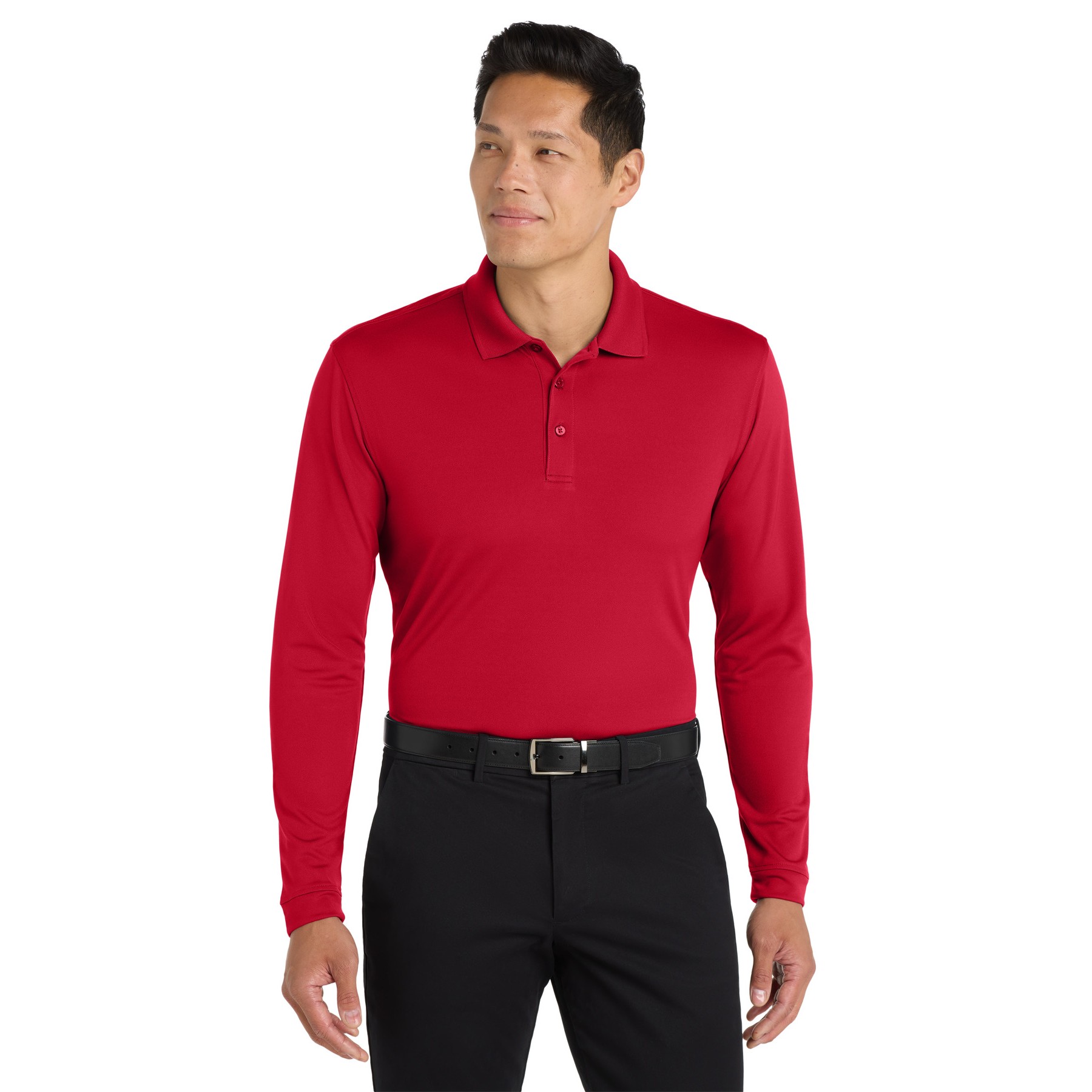 Dry Zone UV Micro-Mesh Long Sleeve Polo - Thumbnail Image