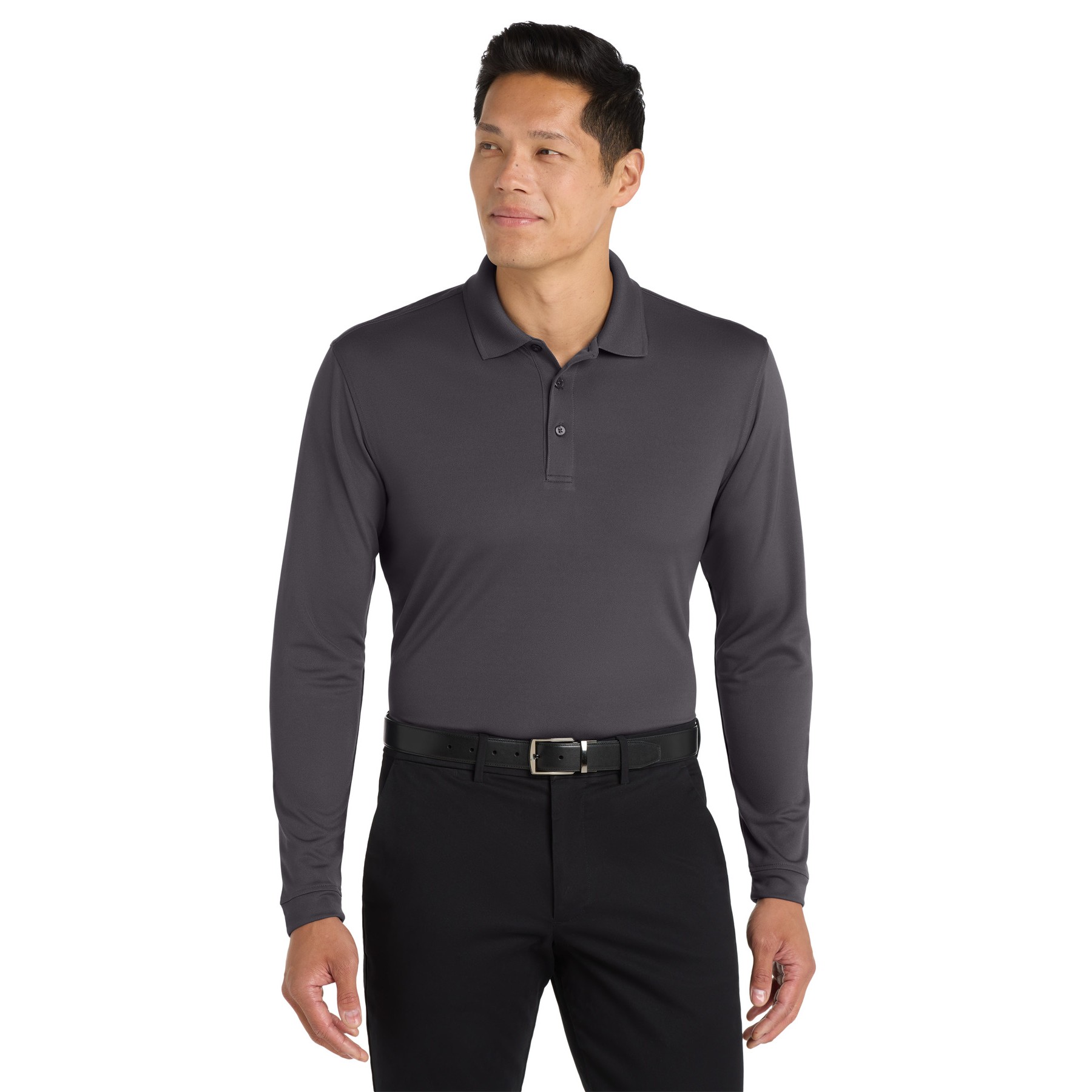 Dry Zone UV Micro-Mesh Long Sleeve Polo - Thumbnail Image