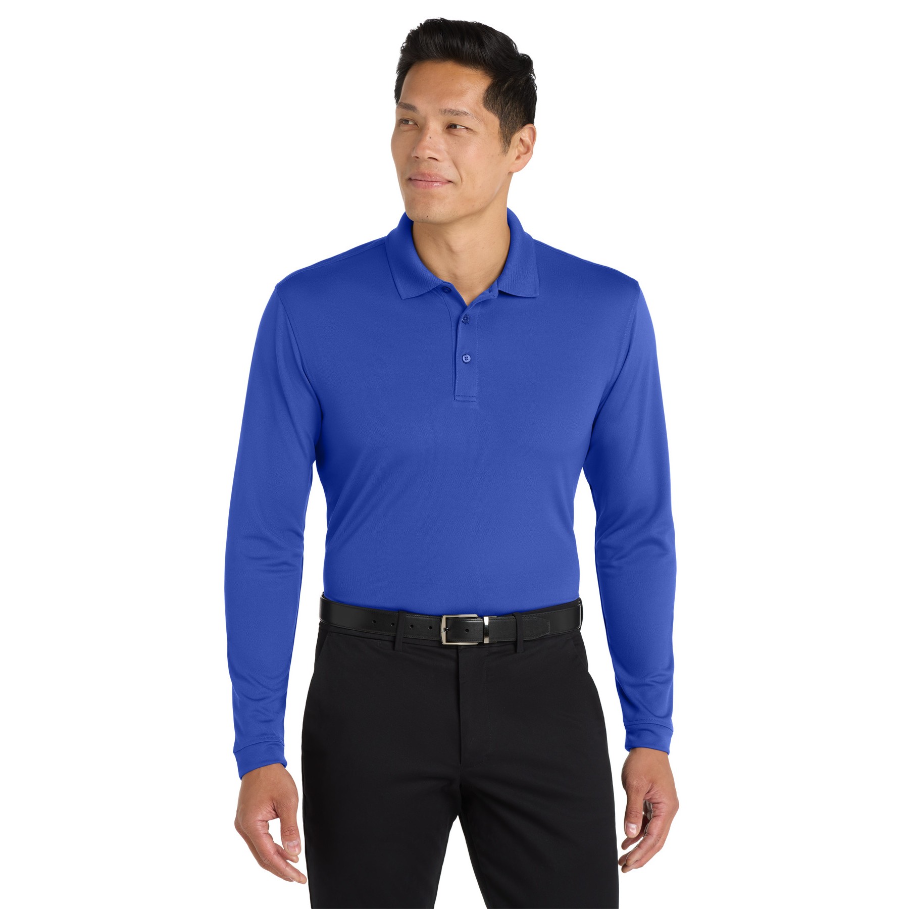 Dry Zone UV Micro-Mesh Long Sleeve Polo - Thumbnail Image
