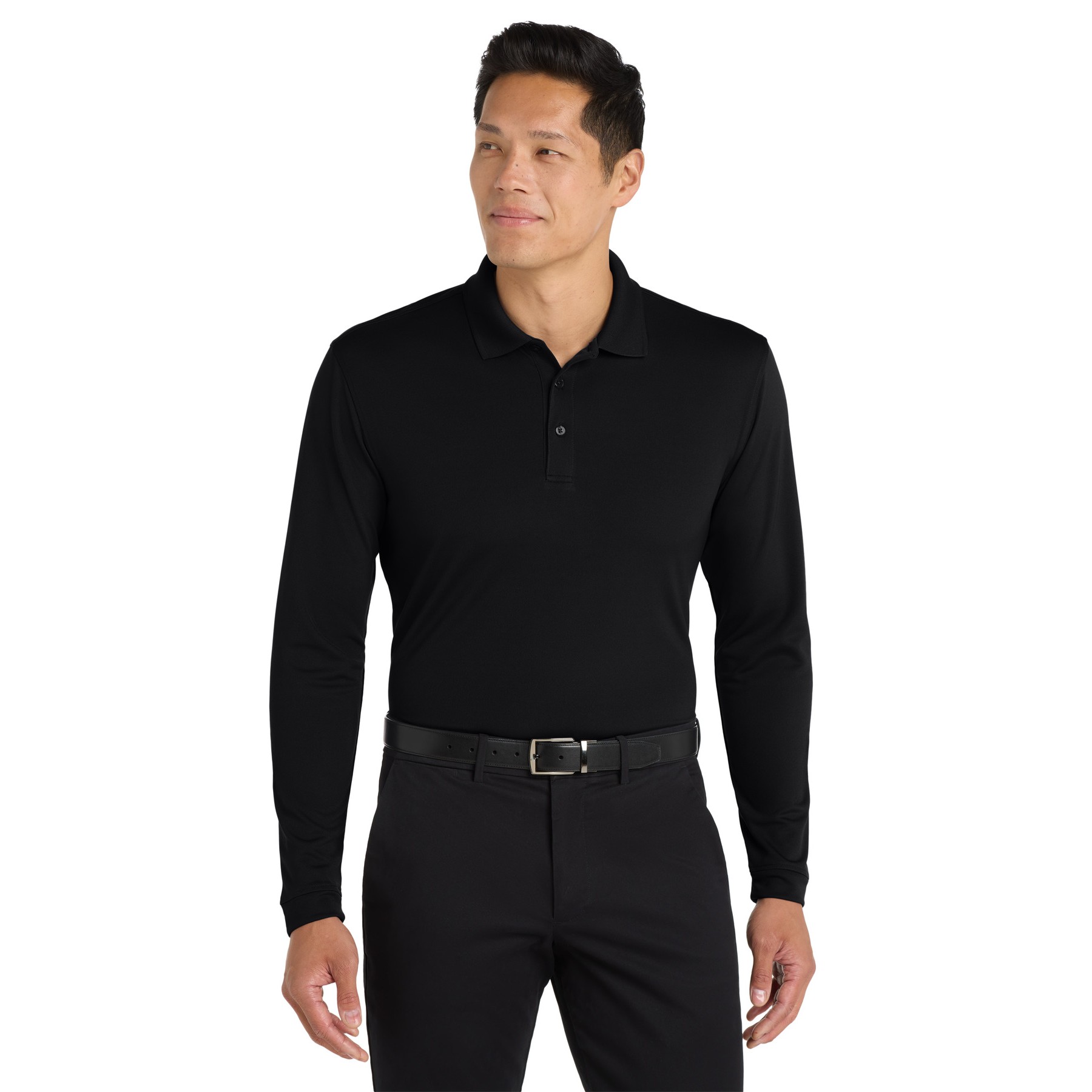 Dry Zone UV Micro-Mesh Long Sleeve Polo - Thumbnail Image