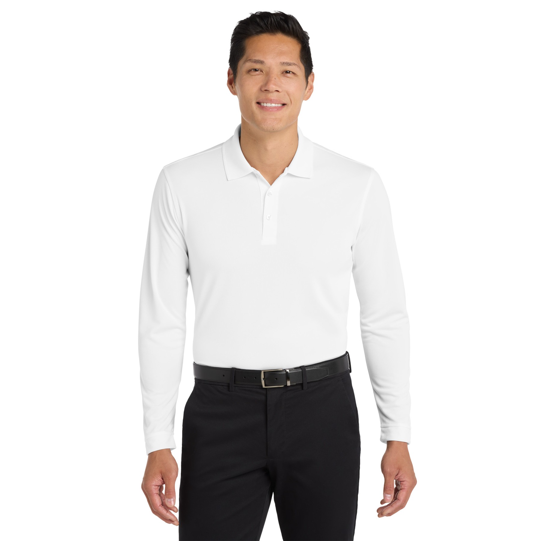 Dry Zone UV Micro-Mesh Long Sleeve Polo - Main Image
