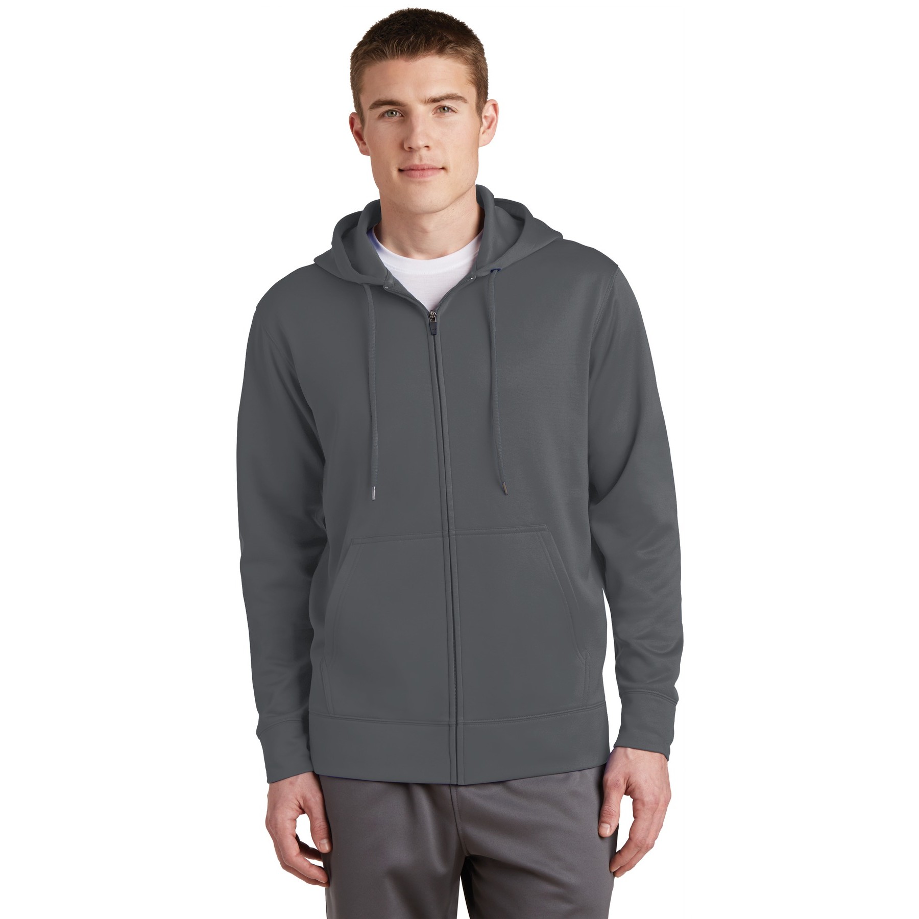 Sport-Wick Fleece Full-Zip Hooded Jacket - Thumbnail Image
