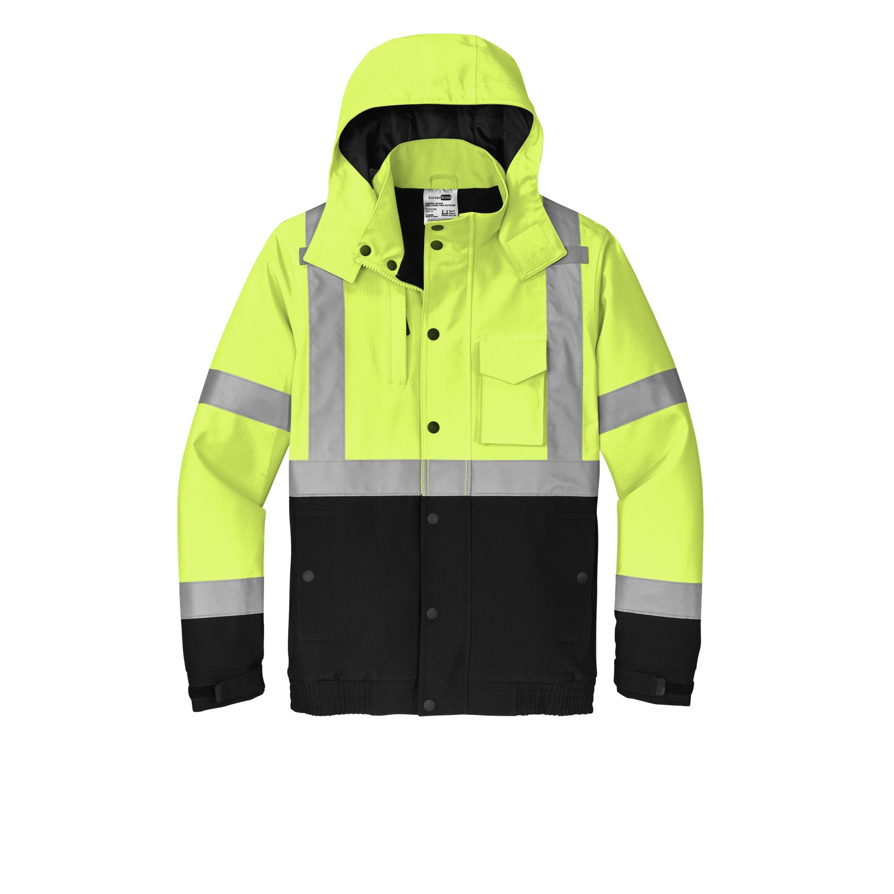 ANSI 107 Class 3 Waterproof Insulated Ripstop Bomber Jacket - Thumbnail Image