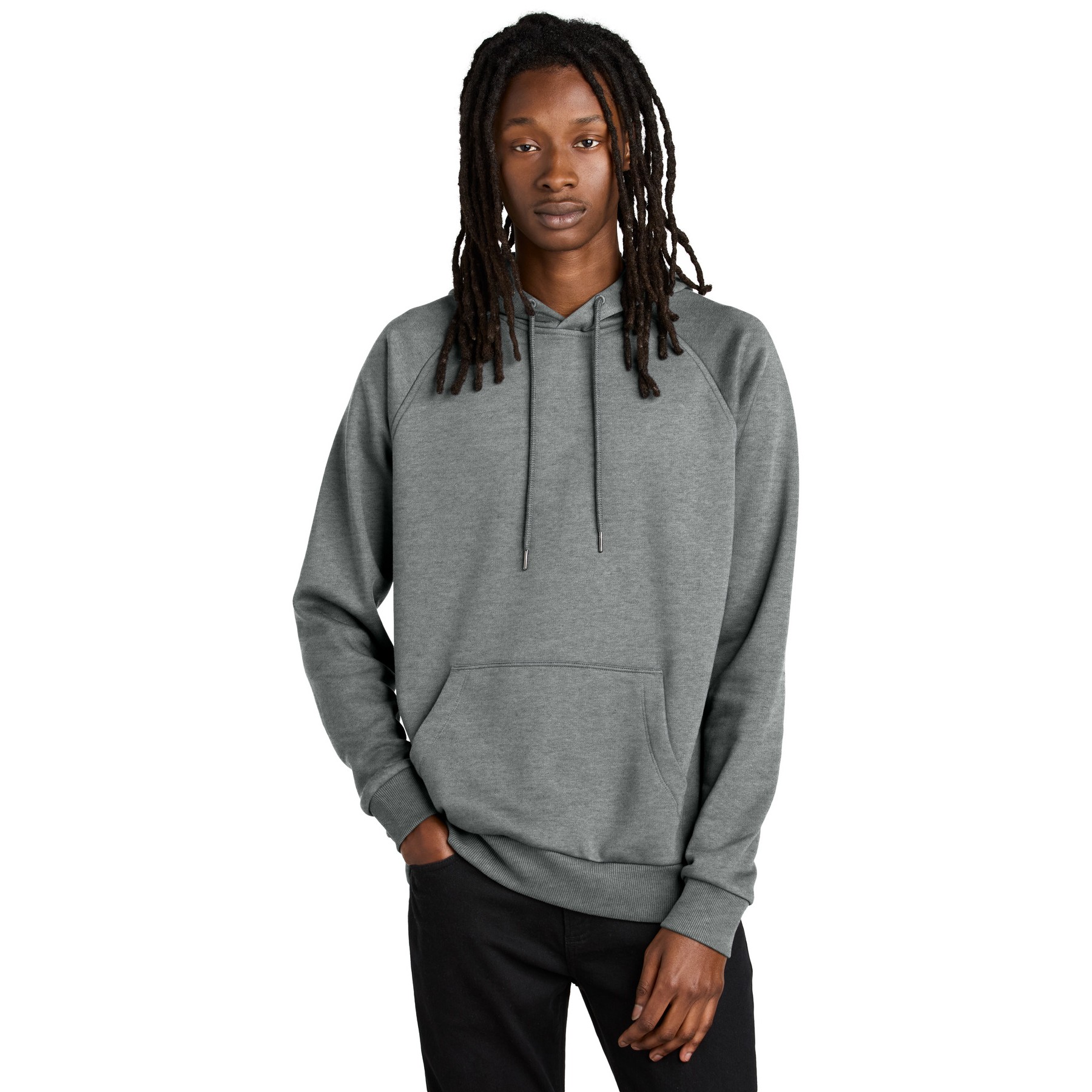 Unisex Organic CVC Fleece Pullover Hoodie - Thumbnail Image