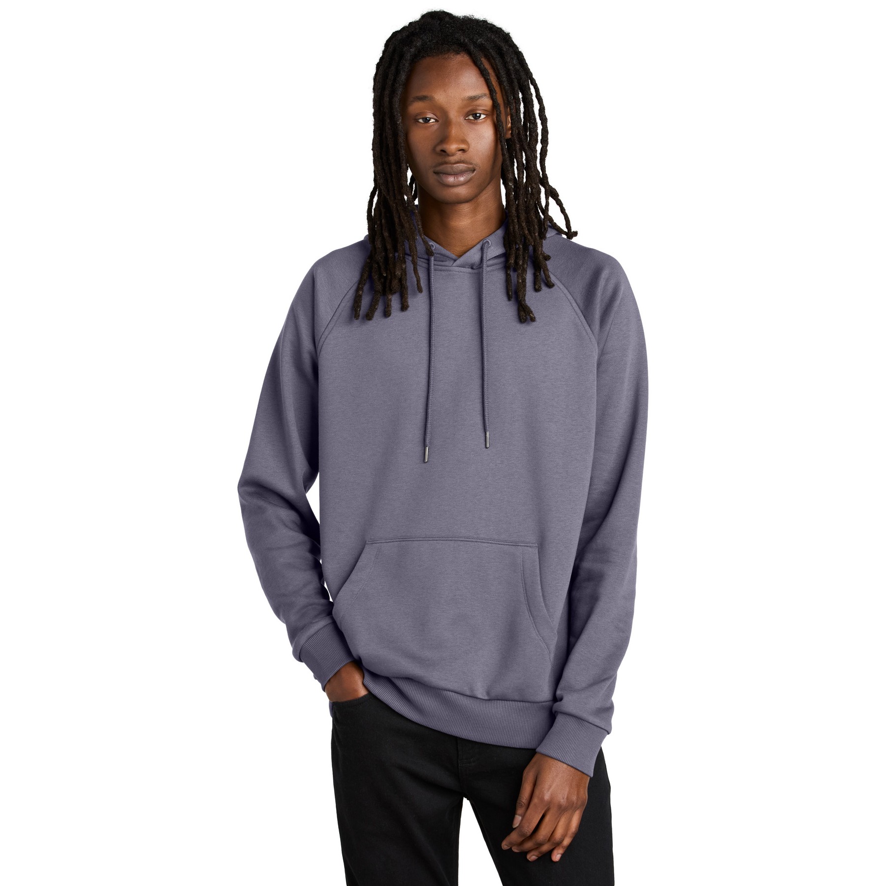 Unisex Organic CVC Fleece Pullover Hoodie - Thumbnail Image