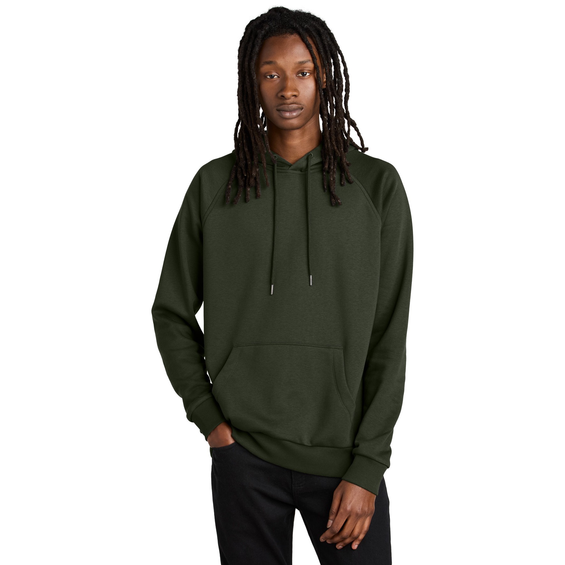Unisex Organic CVC Fleece Pullover Hoodie - Thumbnail Image