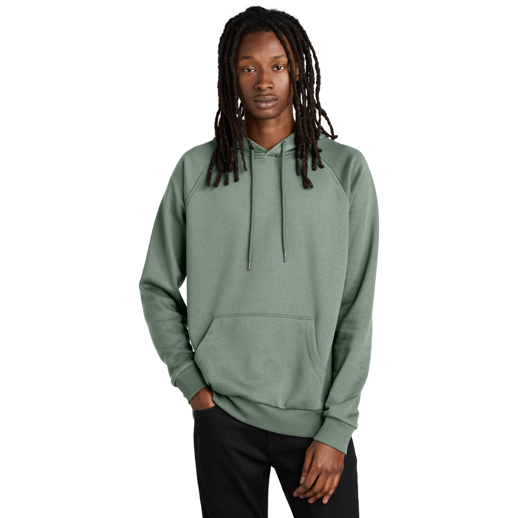 Unisex Organic CVC Fleece Pullover Hoodie - Thumbnail Image