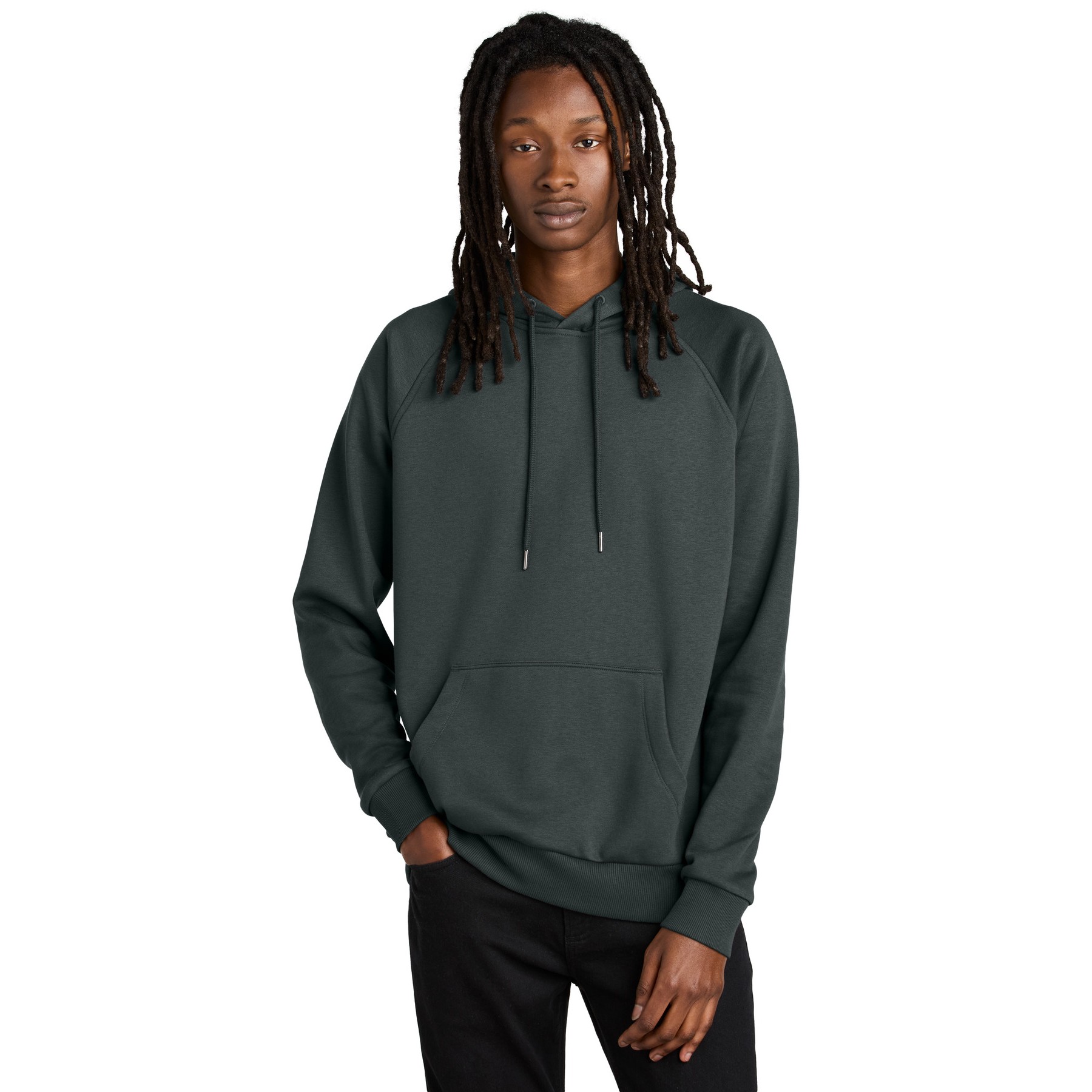 Unisex Organic CVC Fleece Pullover Hoodie - Thumbnail Image