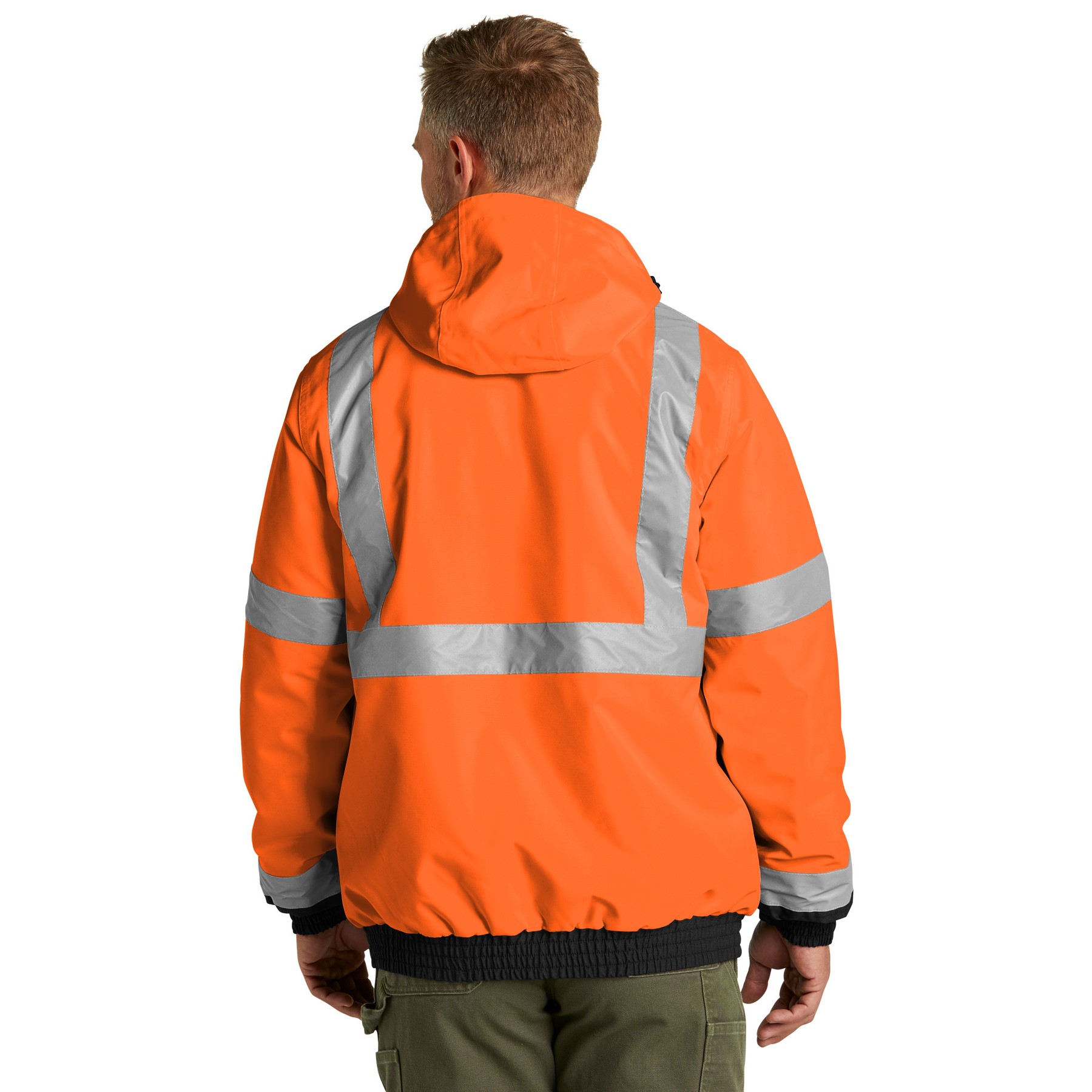 ANSI 107 Class 3 Economy Waterproof Insulated Bomber Jacket - Thumbnail Image