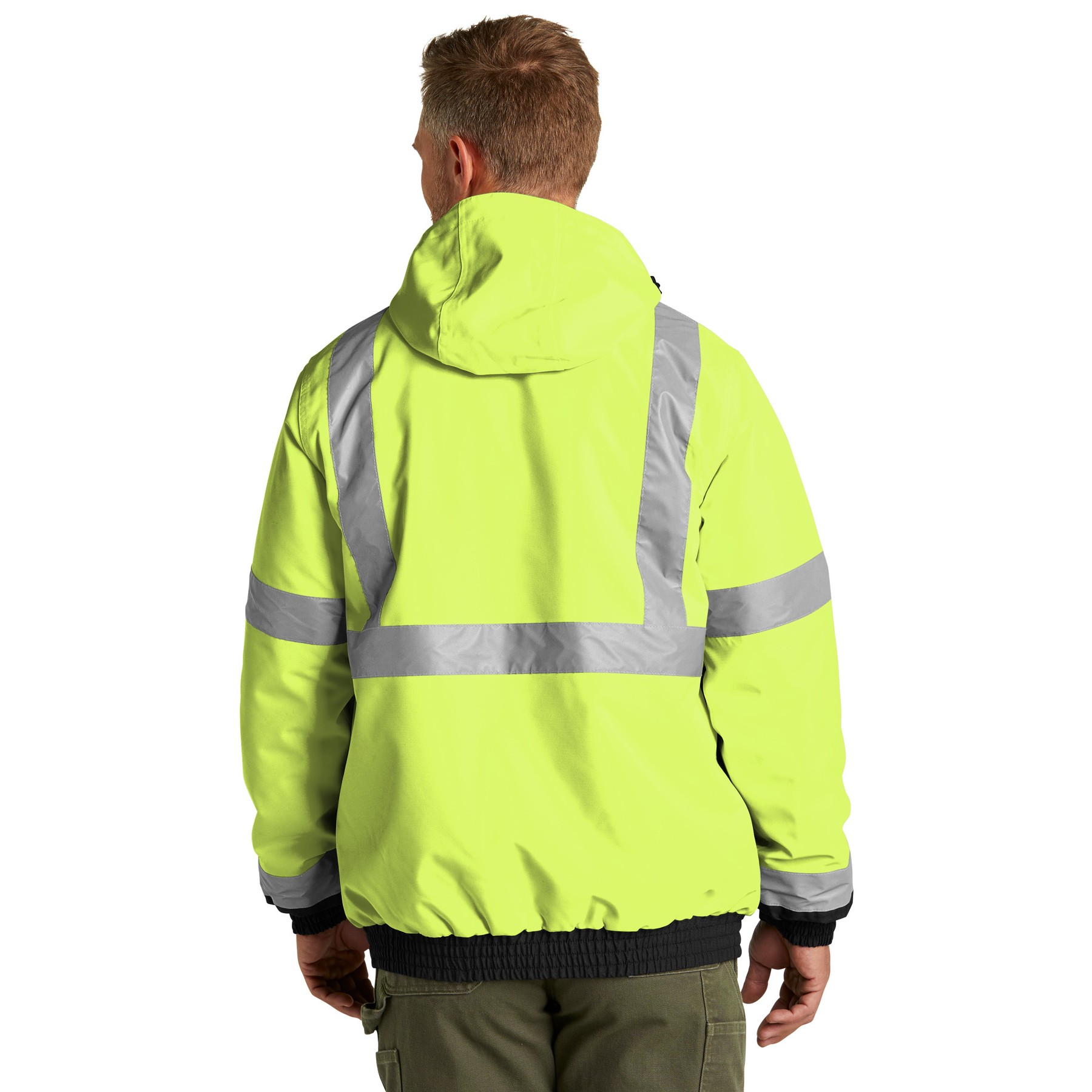 ANSI 107 Class 3 Economy Waterproof Insulated Bomber Jacket - Thumbnail Image