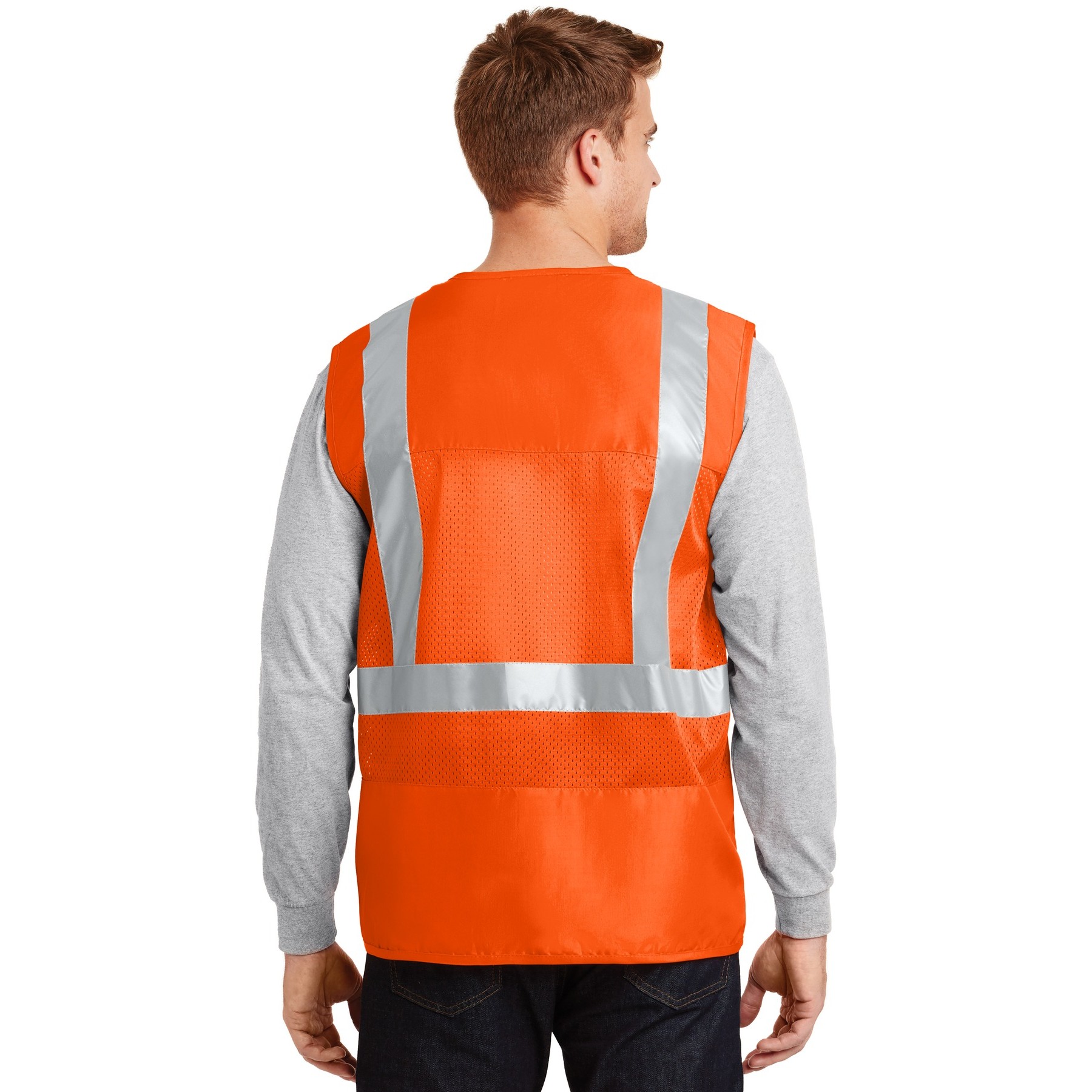 ANSI 107 Class 2 Mesh Back Safety Vest - Thumbnail Image