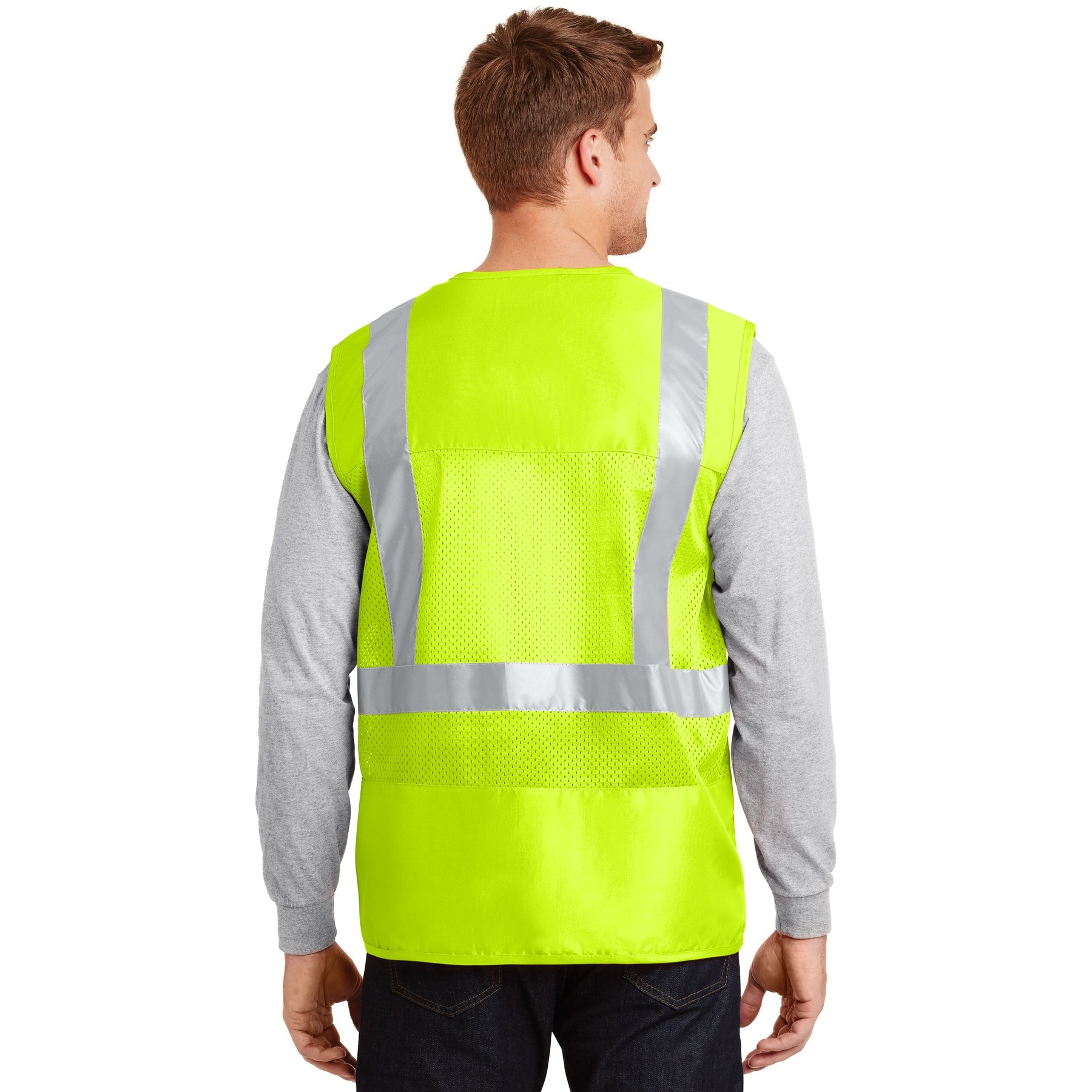 ANSI 107 Class 2 Mesh Back Safety Vest - Thumbnail Image