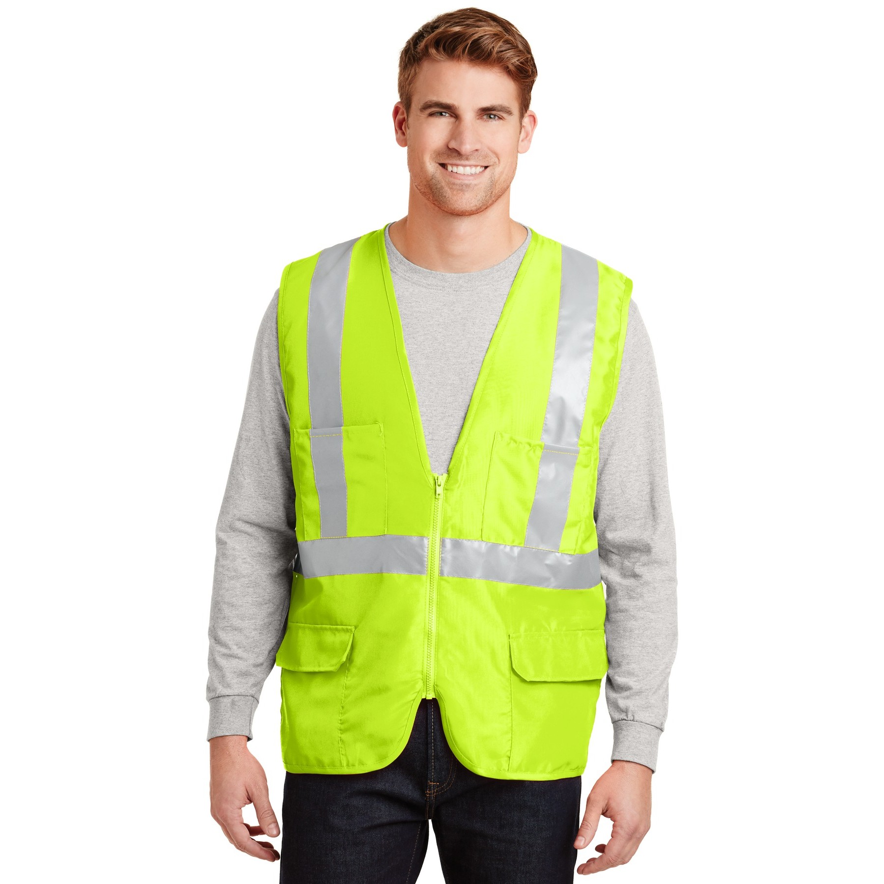 ANSI 107 Class 2 Mesh Back Safety Vest - Thumbnail Image