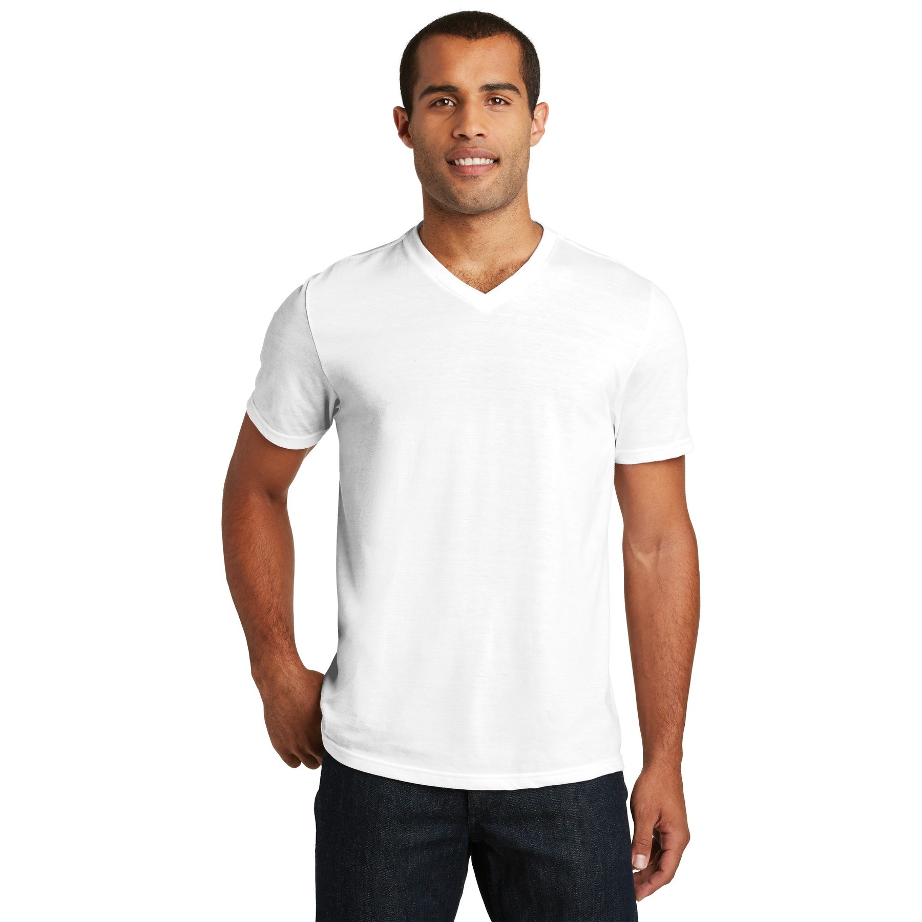 Perfect Tri V-Neck Tee - Thumbnail Image