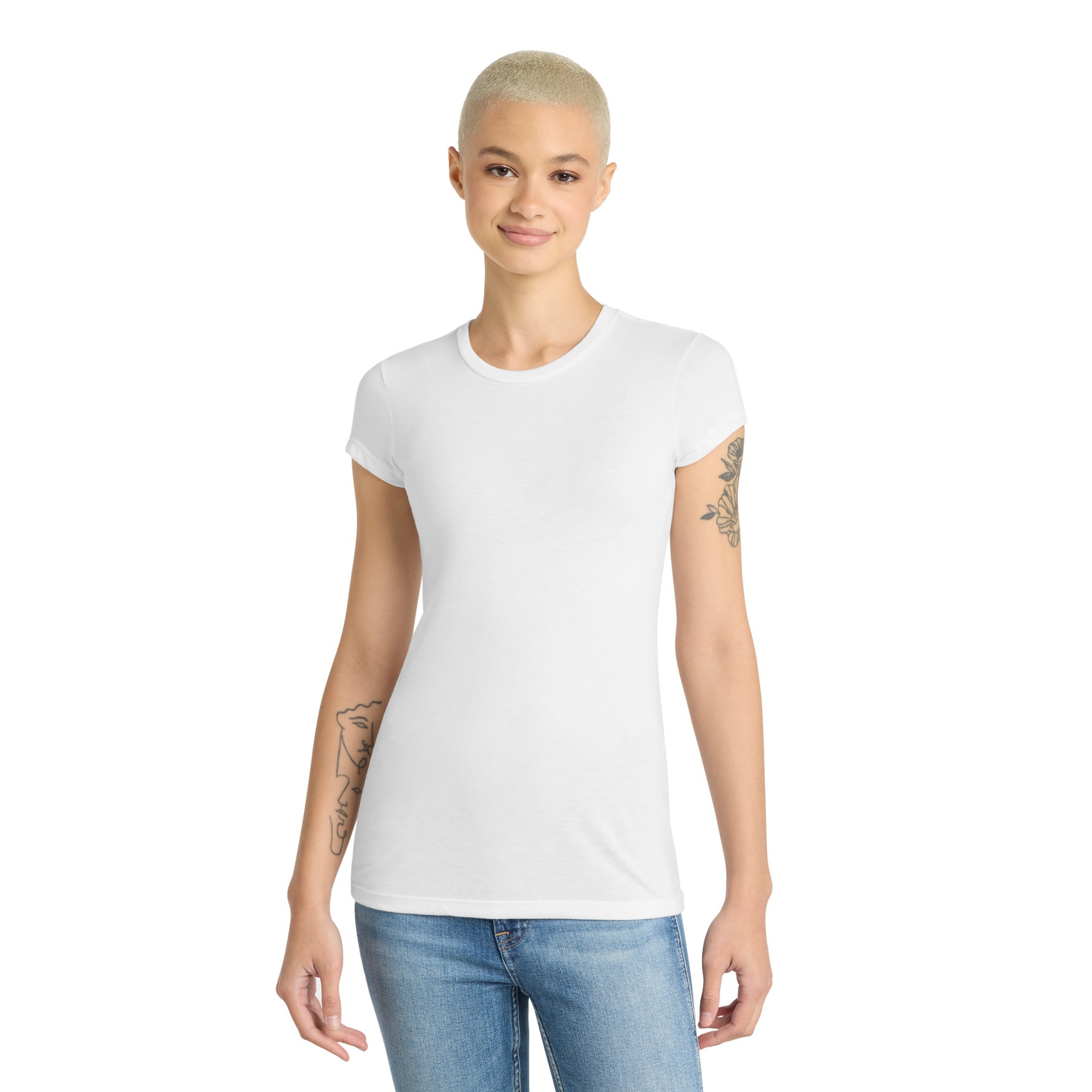 Women's Fitted Perfect Tri Tee - Main Image