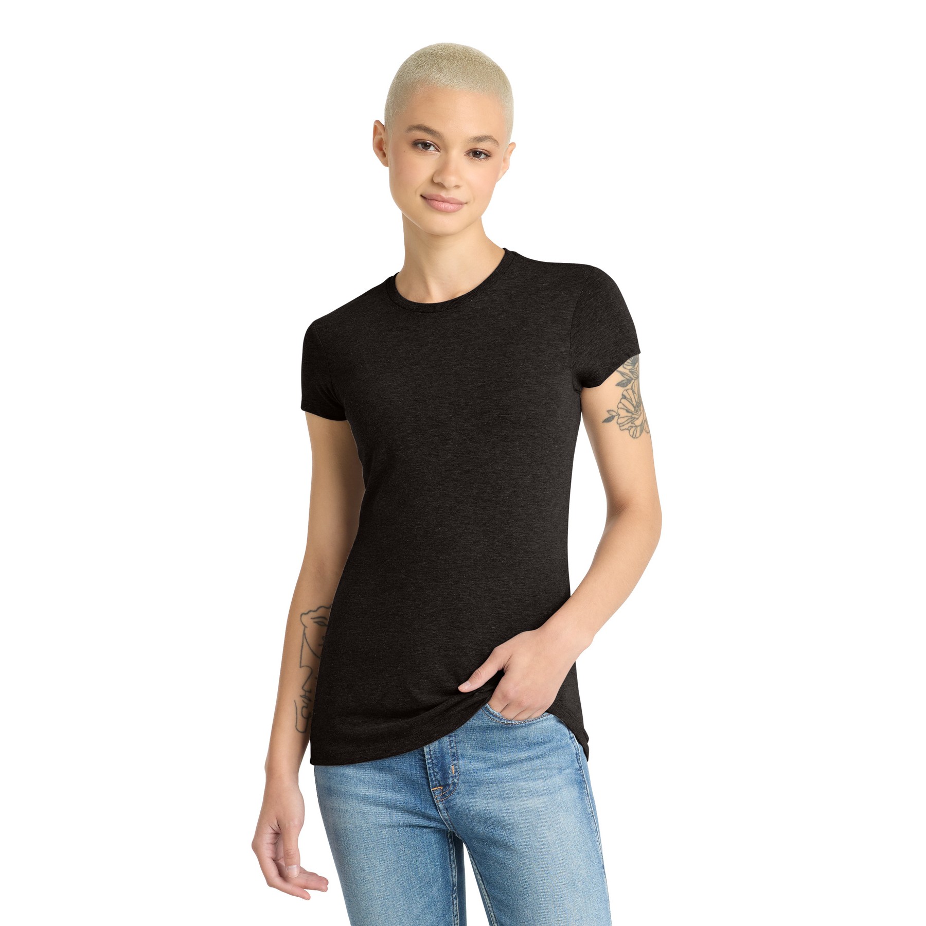 Women's Fitted Perfect Tri Tee - Thumbnail Image