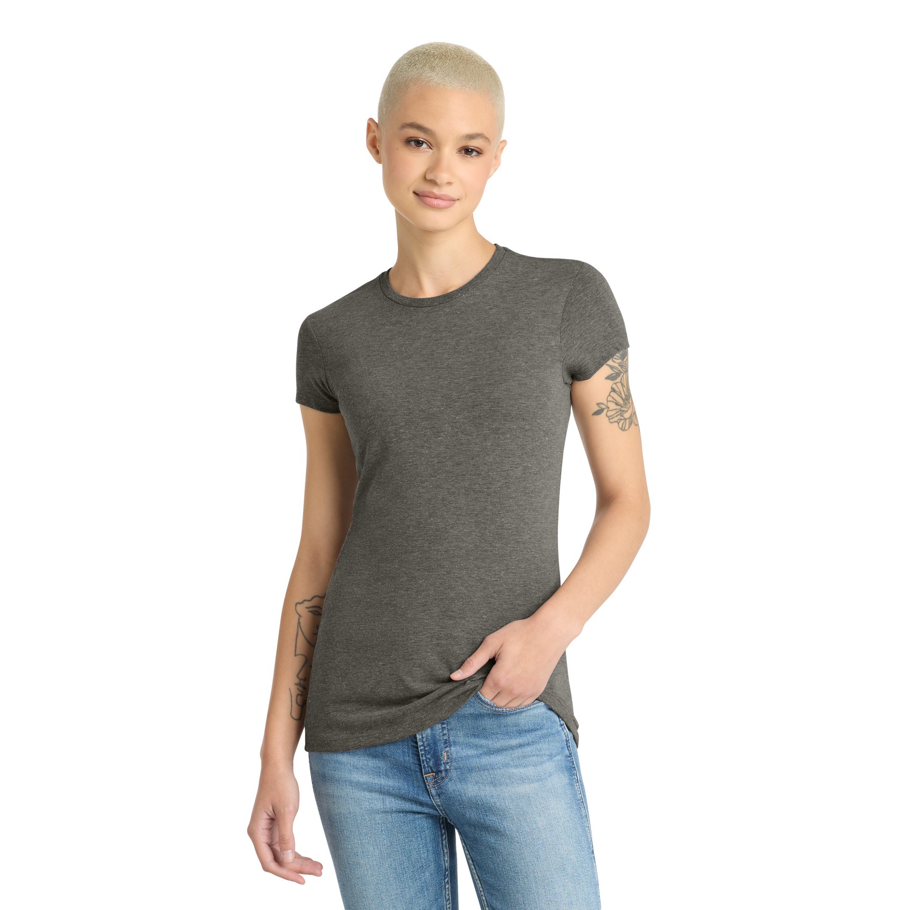 Women's Fitted Perfect Tri Tee - Thumbnail Image