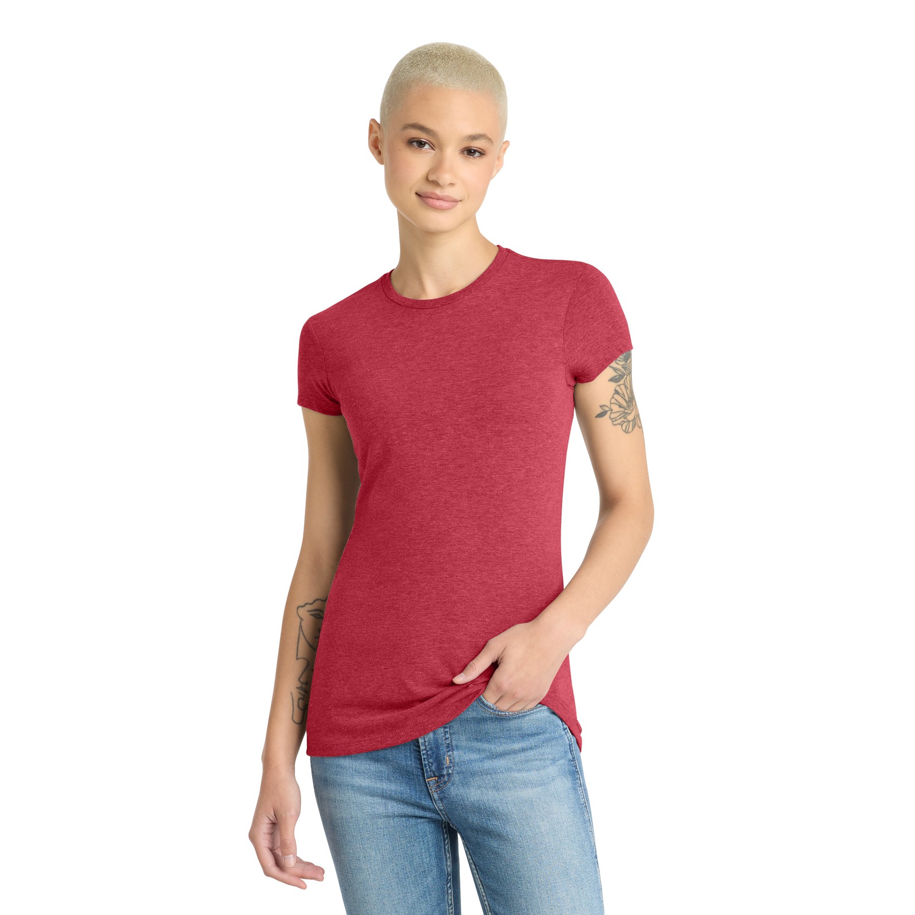Women's Fitted Perfect Tri Tee - Thumbnail Image