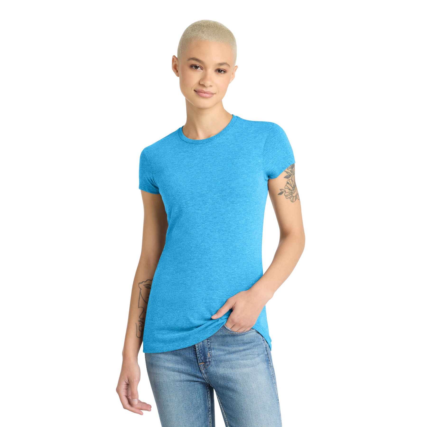 Women's Fitted Perfect Tri Tee - Thumbnail Image