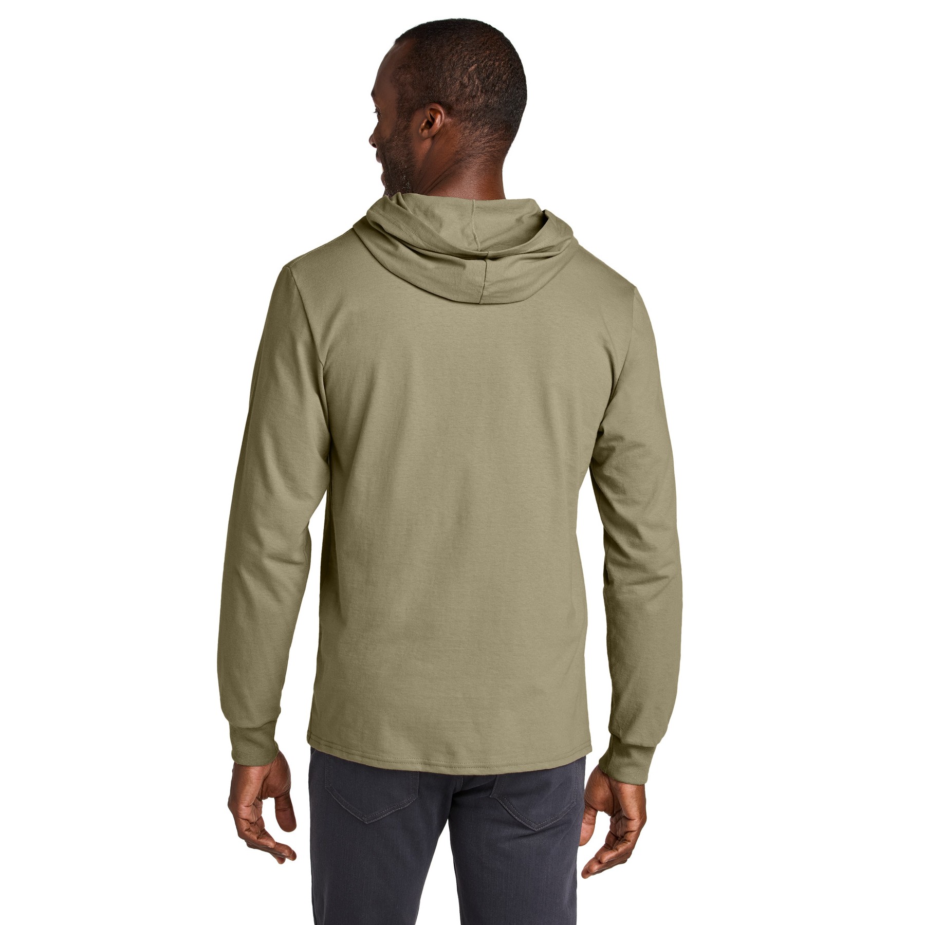 Unisex Cotton Long Sleeve Hooded T-Shirt - Thumbnail Image