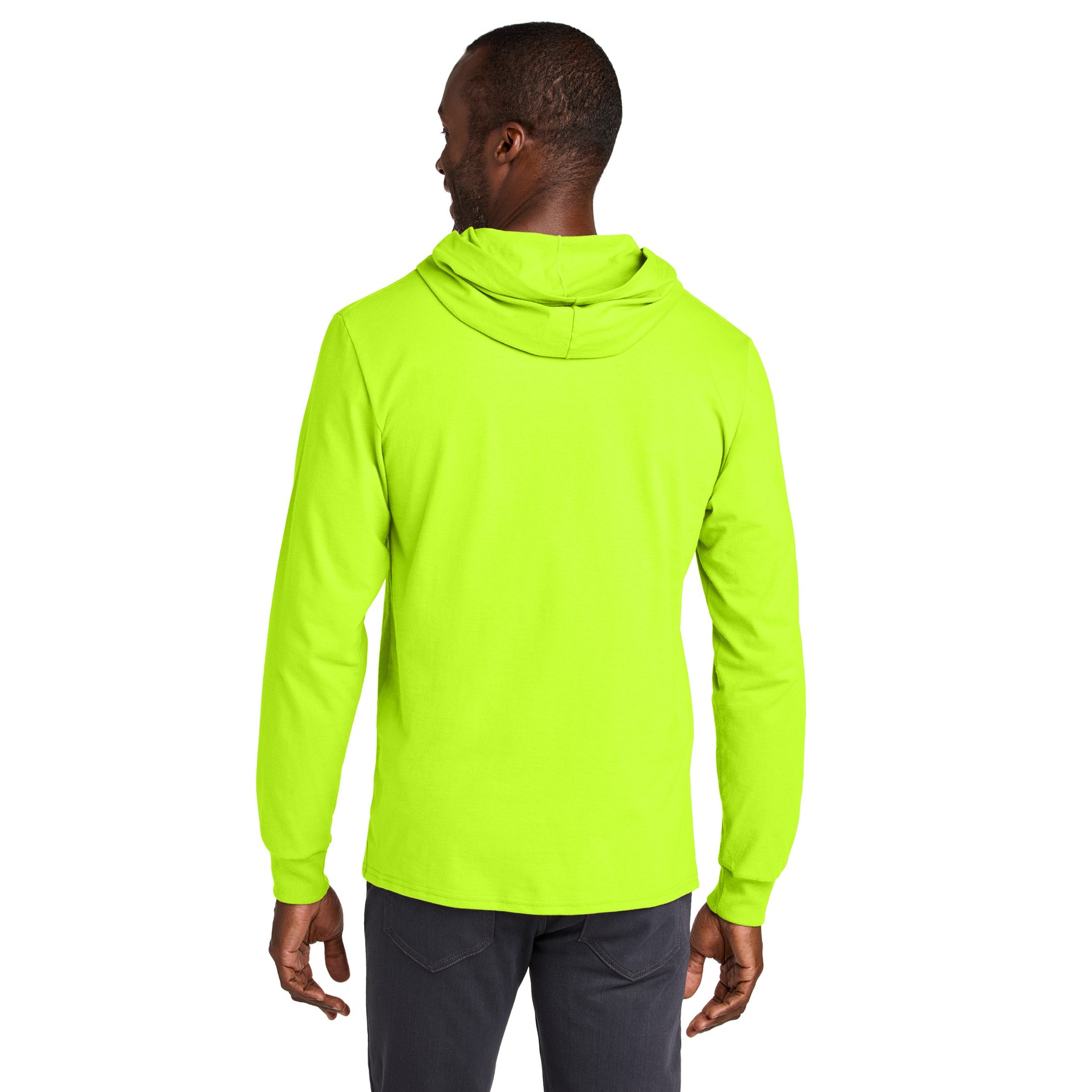 Unisex Cotton Long Sleeve Hooded T-Shirt - Thumbnail Image