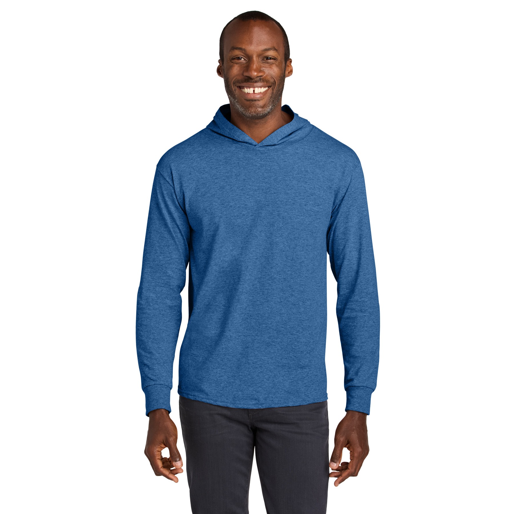 Unisex Cotton Long Sleeve Hooded T-Shirt - Thumbnail Image