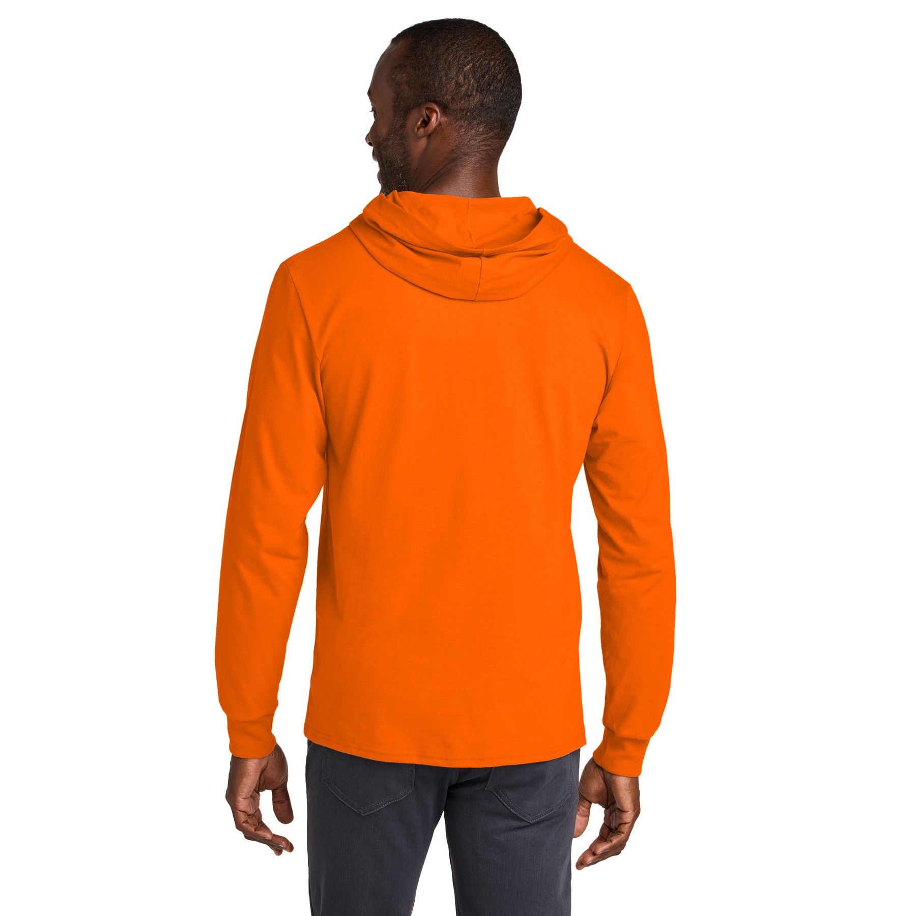 Unisex Cotton Long Sleeve Hooded T-Shirt - Thumbnail Image