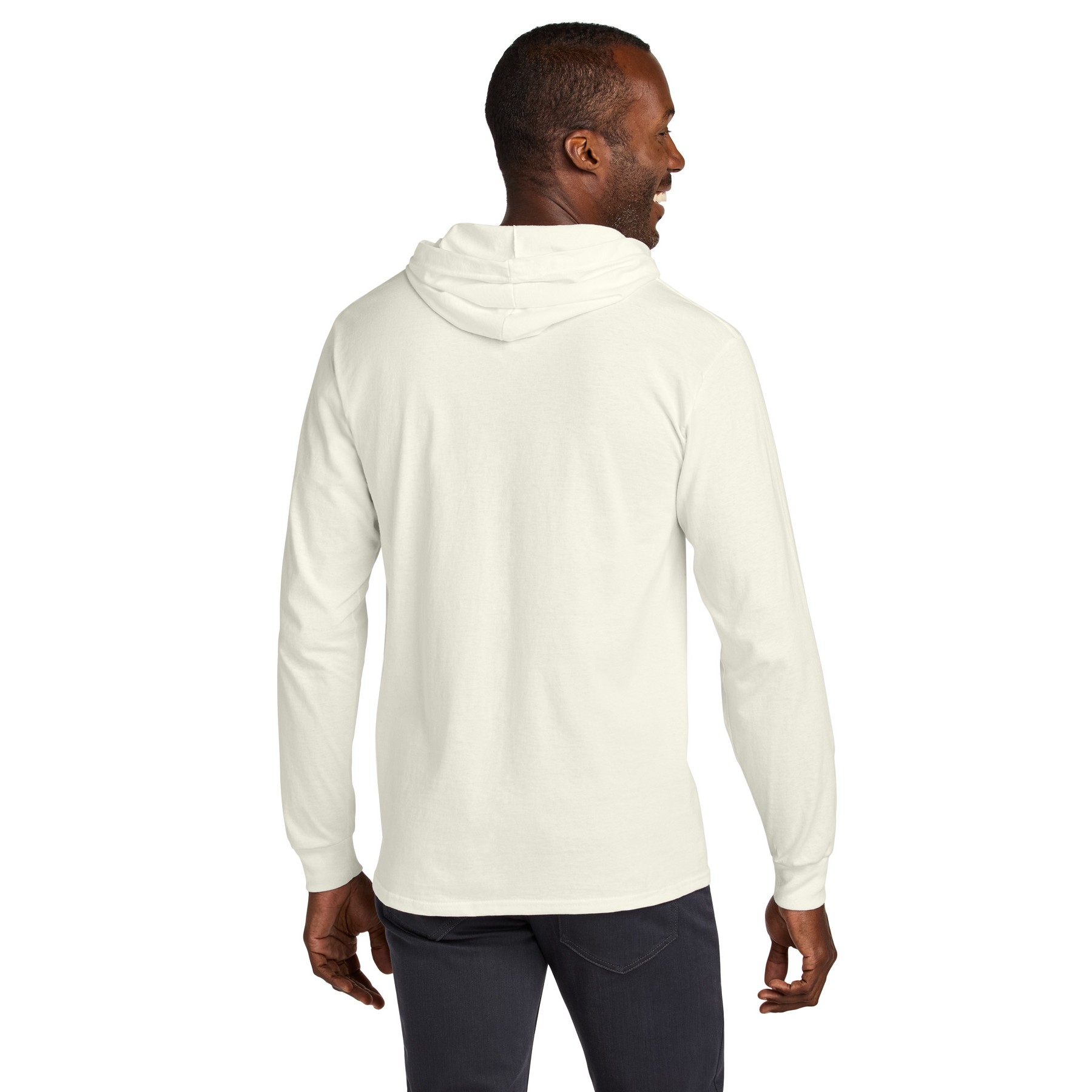 Unisex Cotton Long Sleeve Hooded T-Shirt - Thumbnail Image