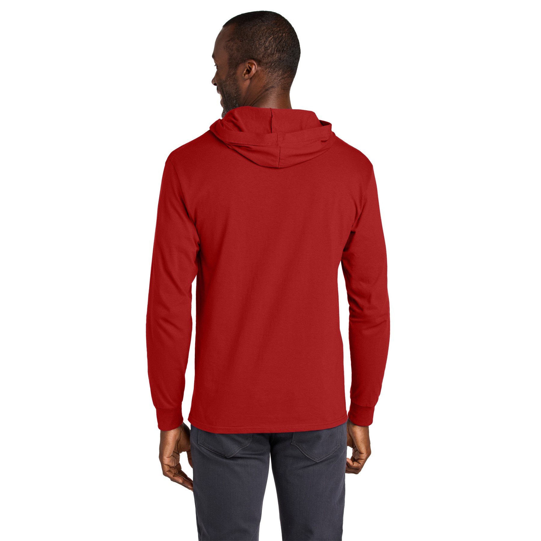 Unisex Cotton Long Sleeve Hooded T-Shirt - Thumbnail Image