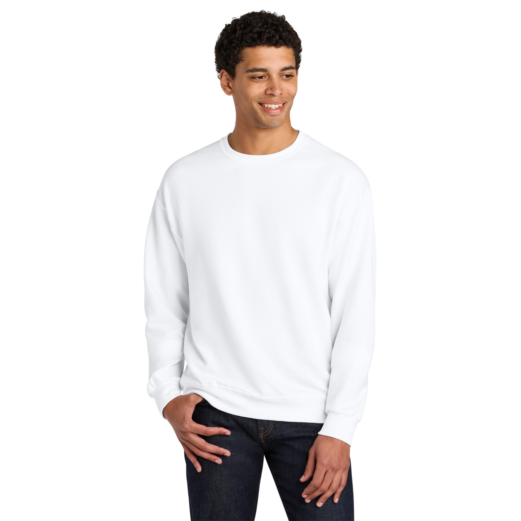 Unisex CVC Ring Spun Crewneck Sweatshirt - Main Image