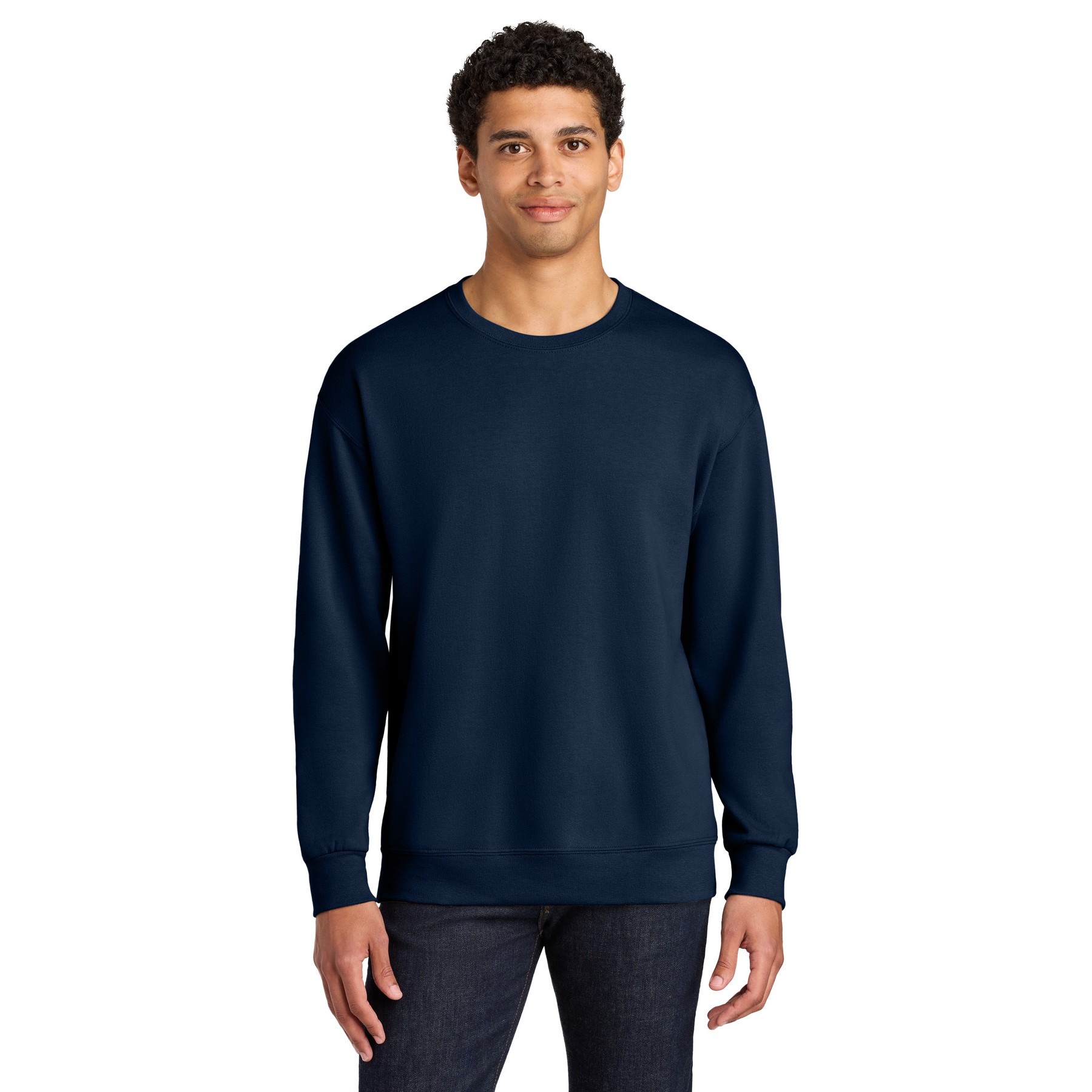 Unisex CVC Ring Spun Crewneck Sweatshirt - Thumbnail Image