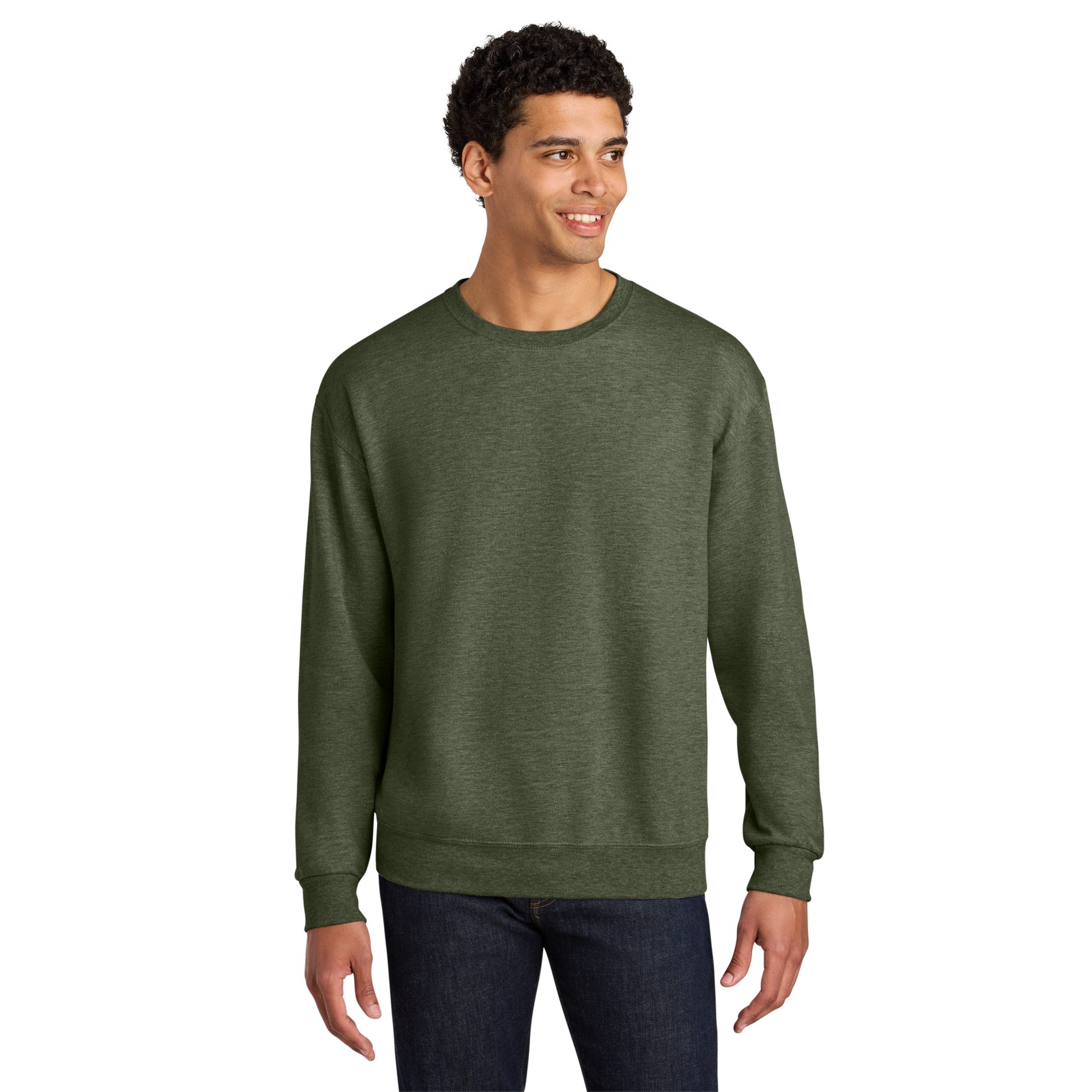 Unisex CVC Ring Spun Crewneck Sweatshirt - Thumbnail Image