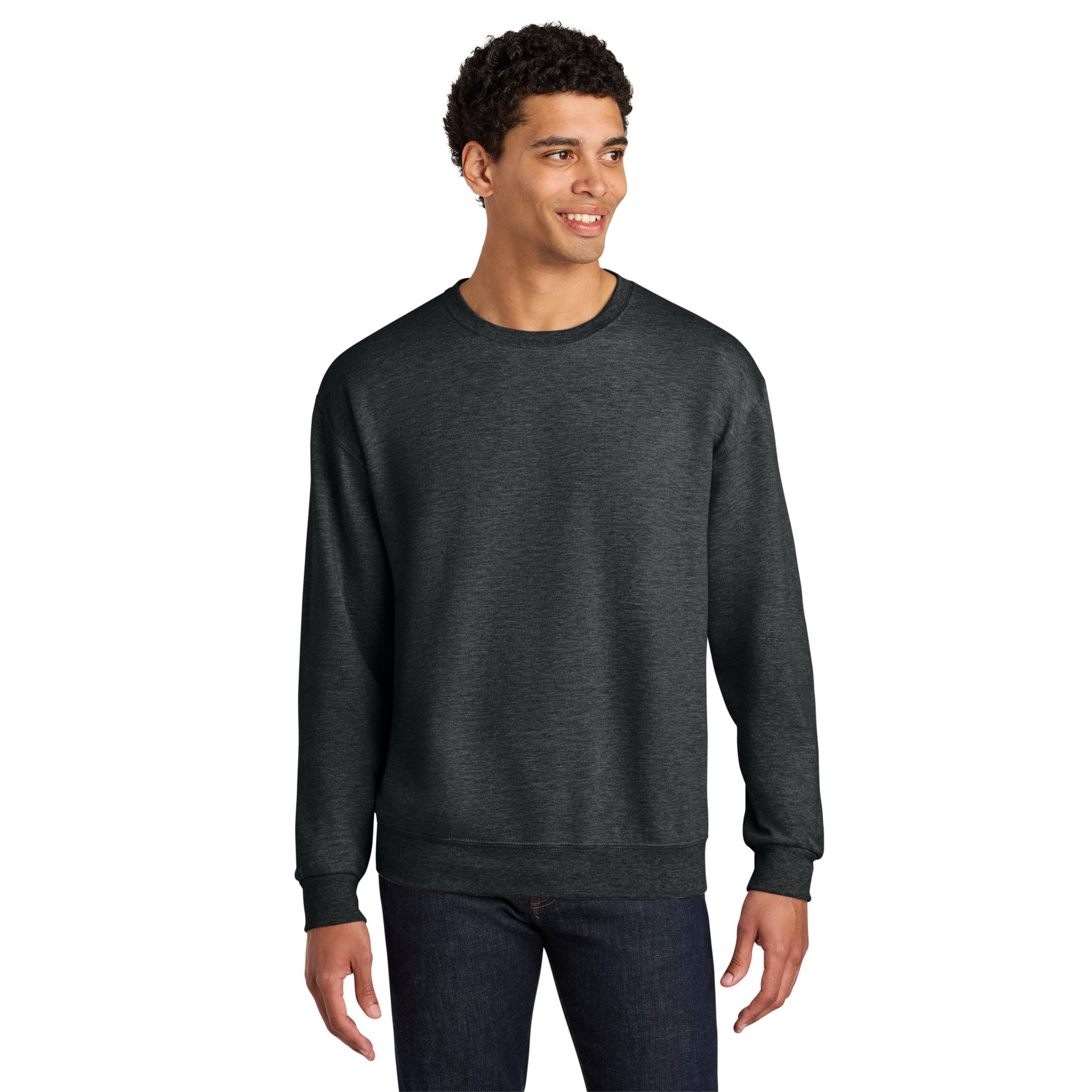 Unisex CVC Ring Spun Crewneck Sweatshirt - Thumbnail Image