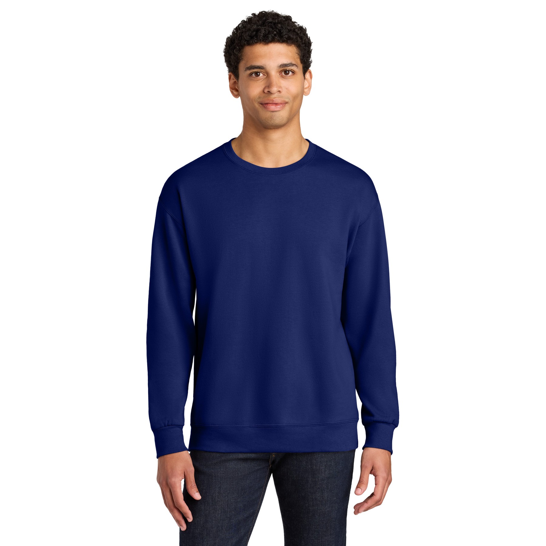 Unisex CVC Ring Spun Crewneck Sweatshirt - Thumbnail Image