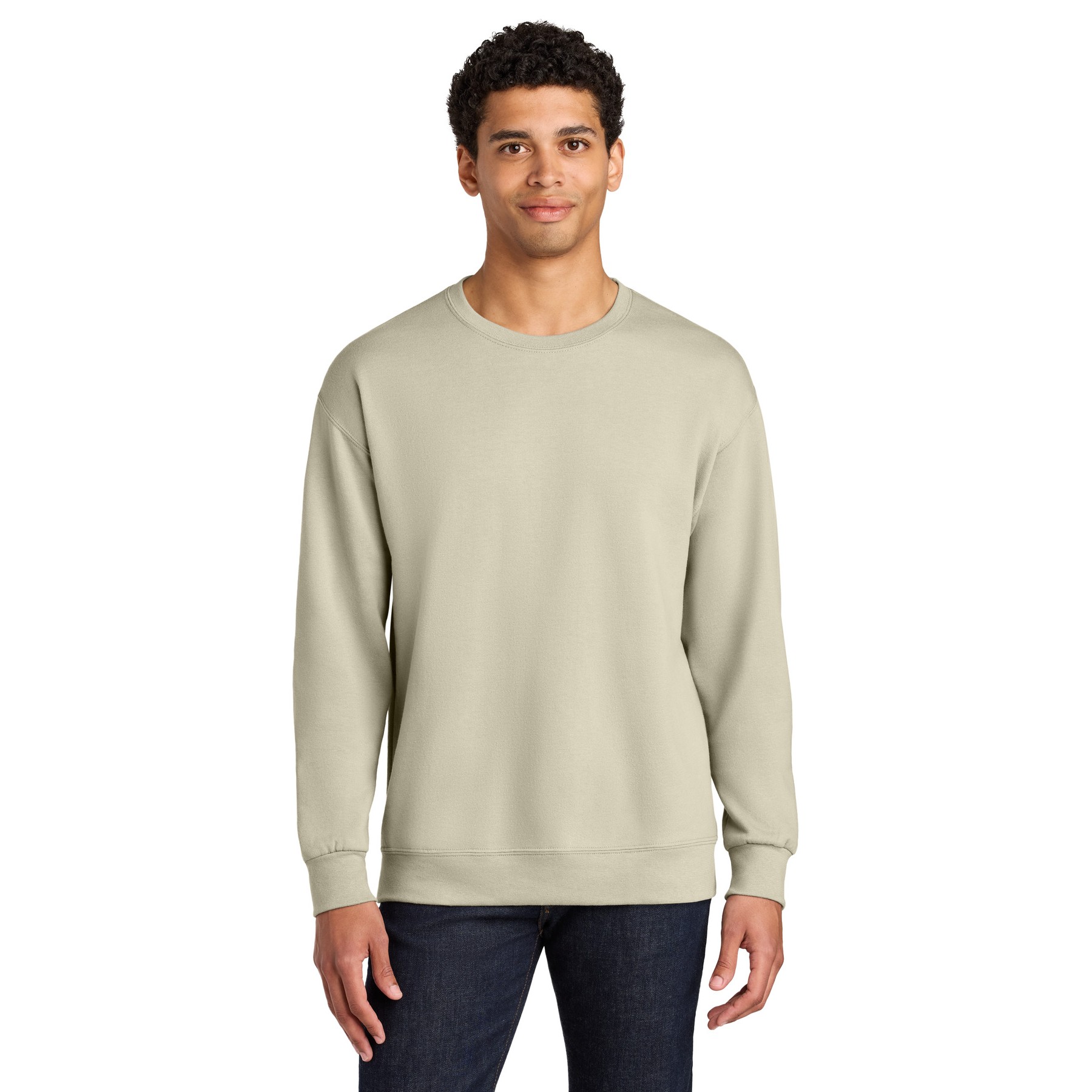 Unisex CVC Ring Spun Crewneck Sweatshirt - Thumbnail Image