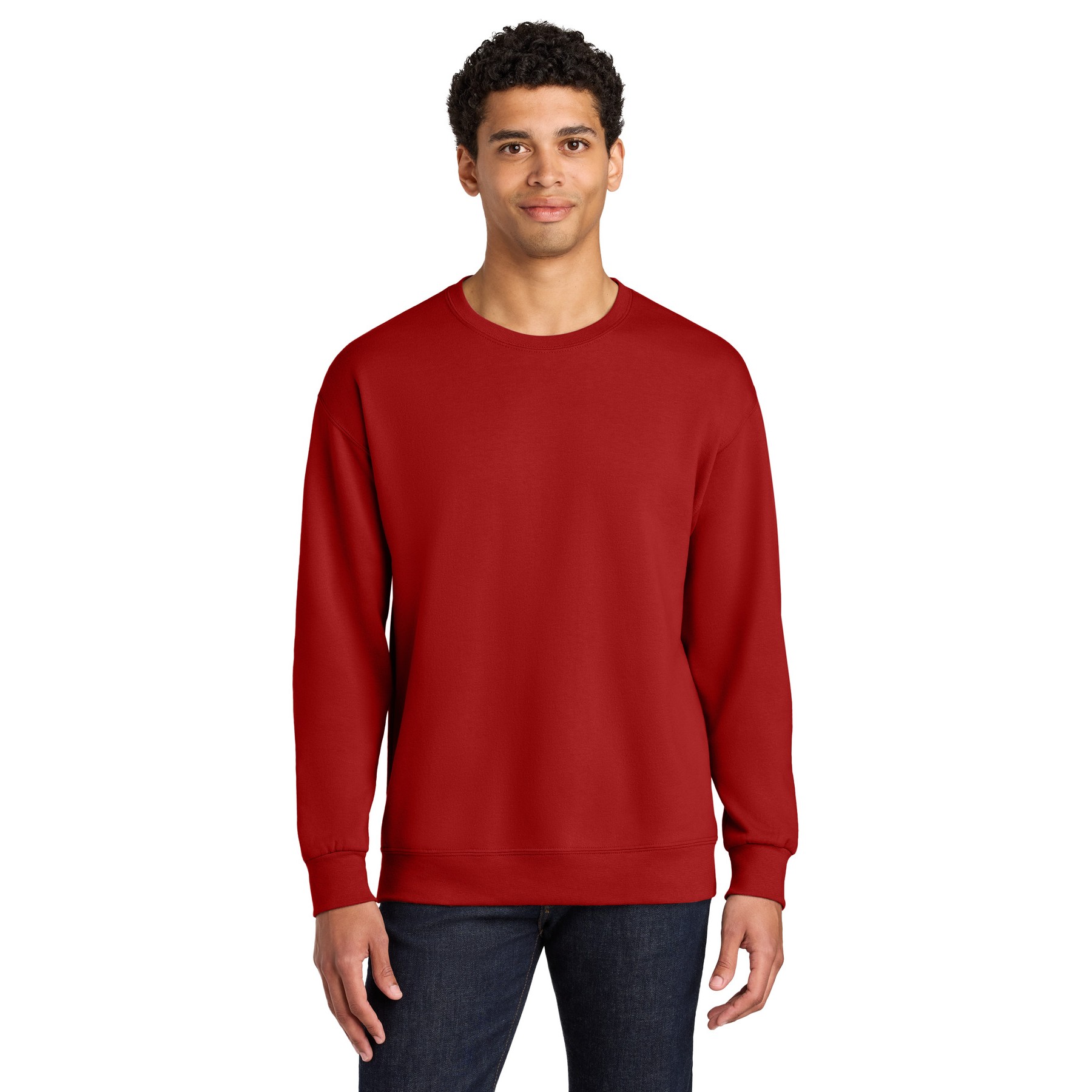 Unisex CVC Ring Spun Crewneck Sweatshirt - Thumbnail Image