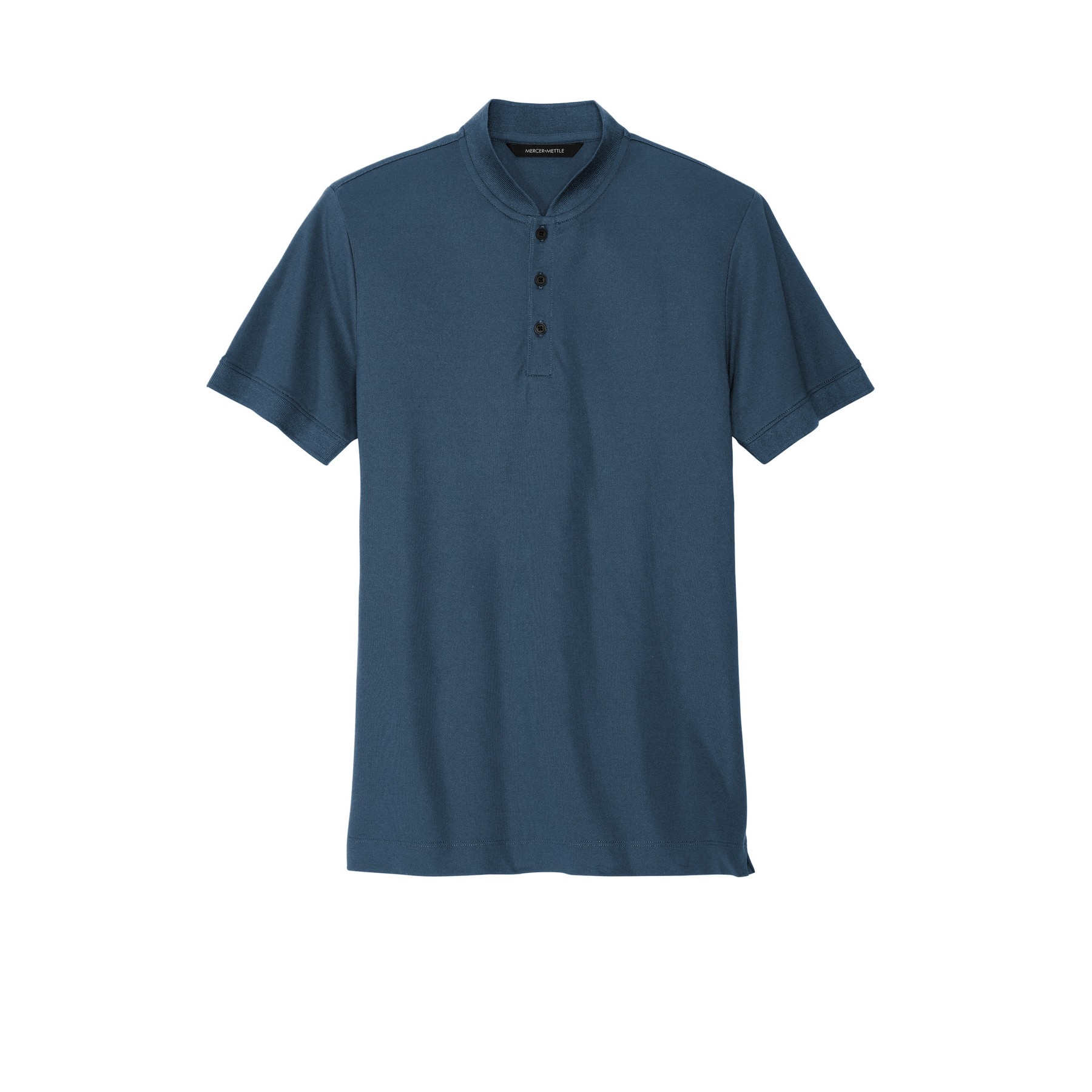 Stretch Pique Henley - Thumbnail Image
