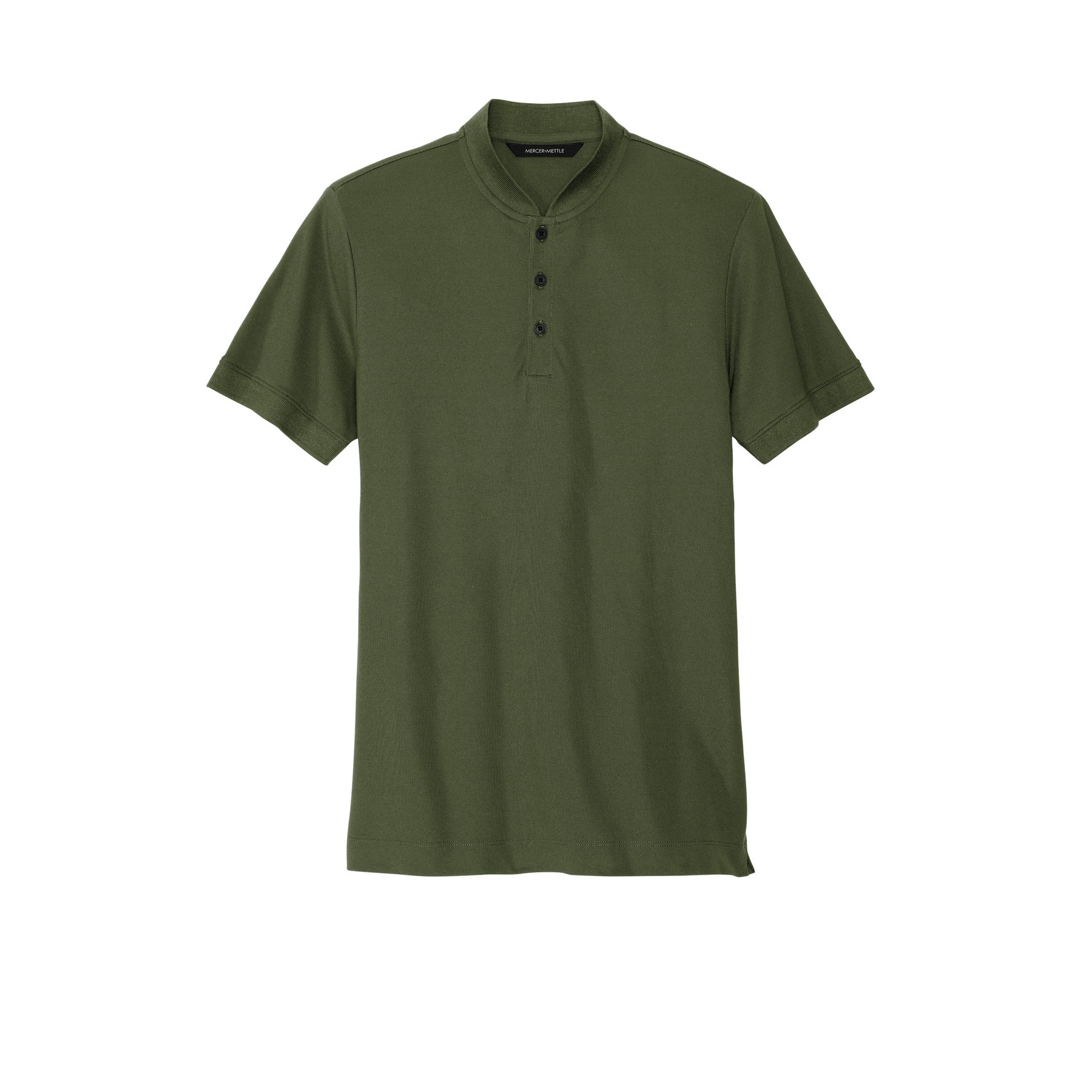 Stretch Pique Henley - Thumbnail Image