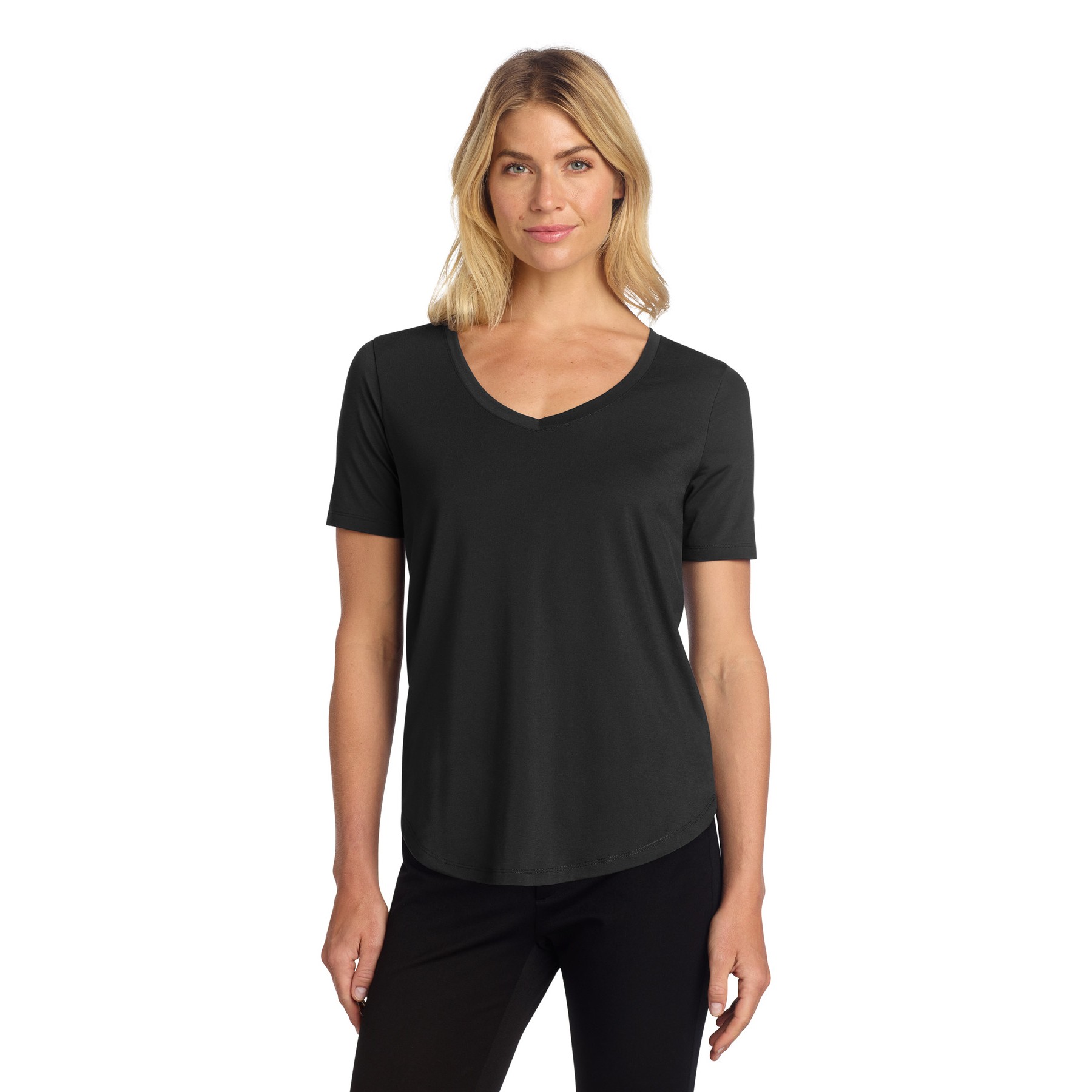Women's Stretch Jersey Relaxed Scoop - Main Image