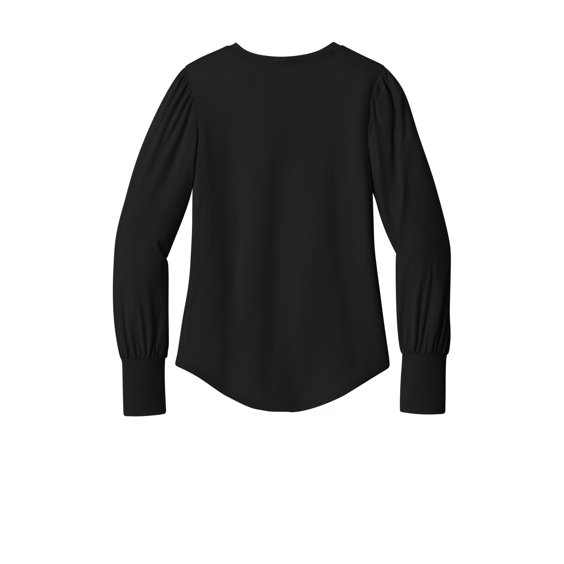 Women's Stretch Jersey Long Sleeve Blouson Top - Thumbnail Image