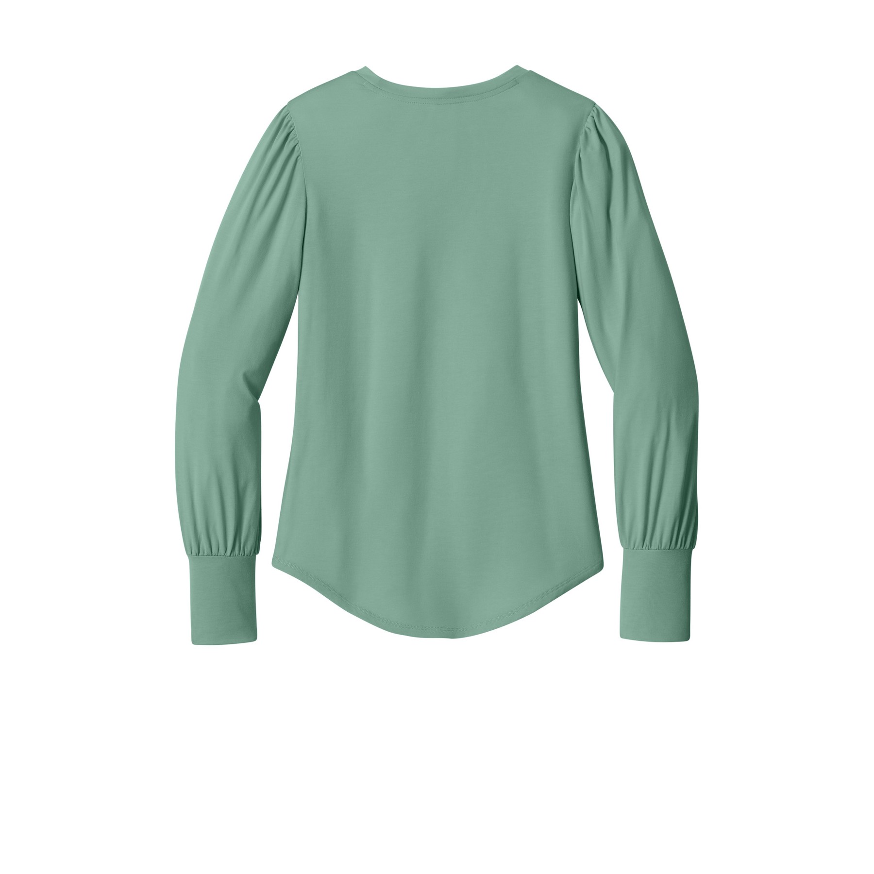 Women's Stretch Jersey Long Sleeve Blouson Top - Thumbnail Image