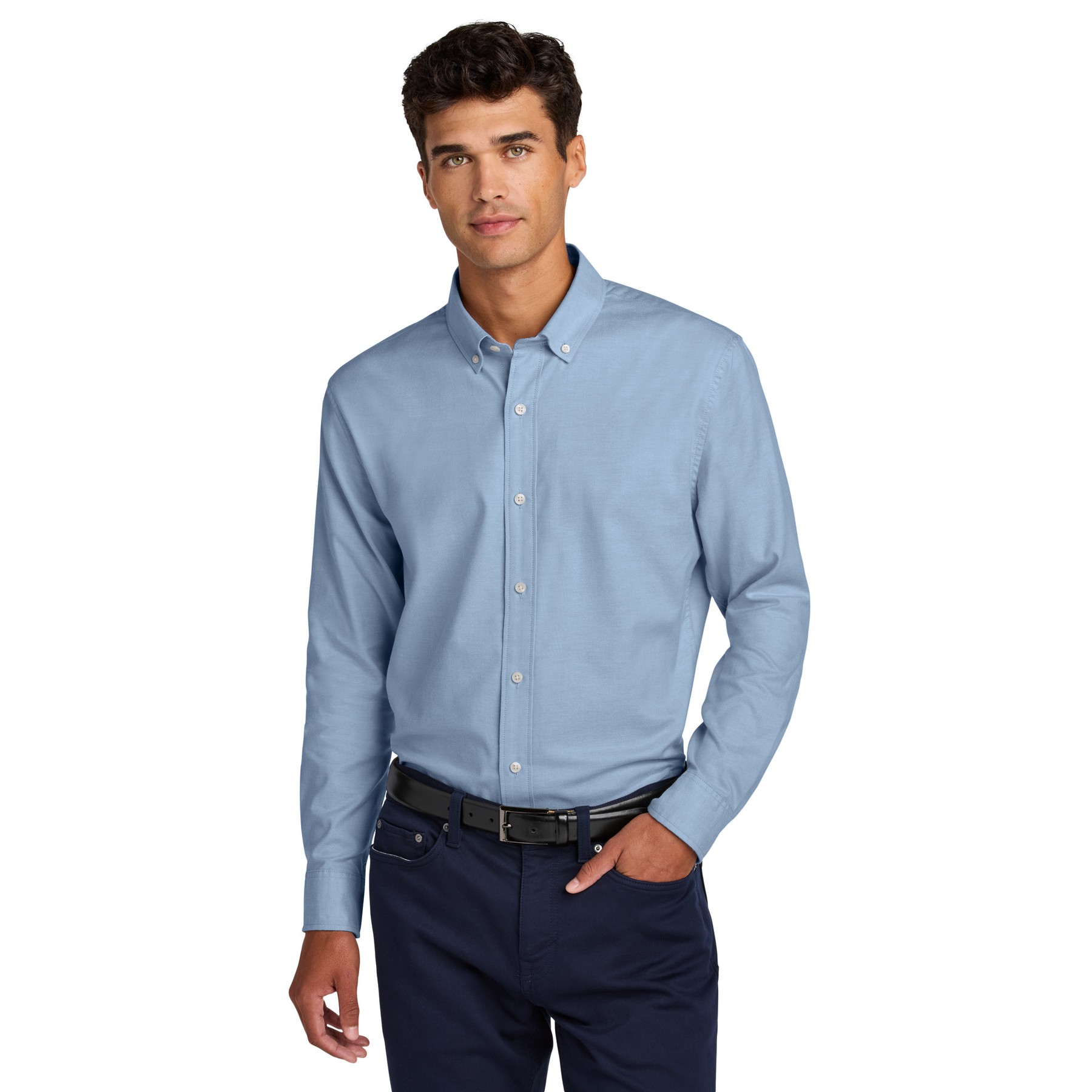 Long Sleeve Modern Oxford Shirt - Thumbnail Image