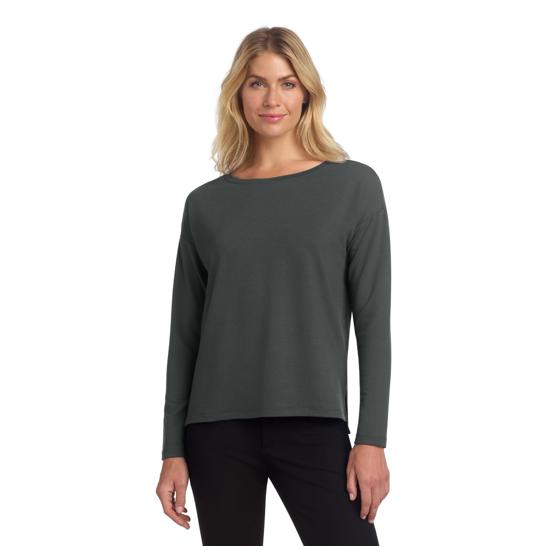 Women's Stretch Drop Shoulder Pullover - Thumbnail Image